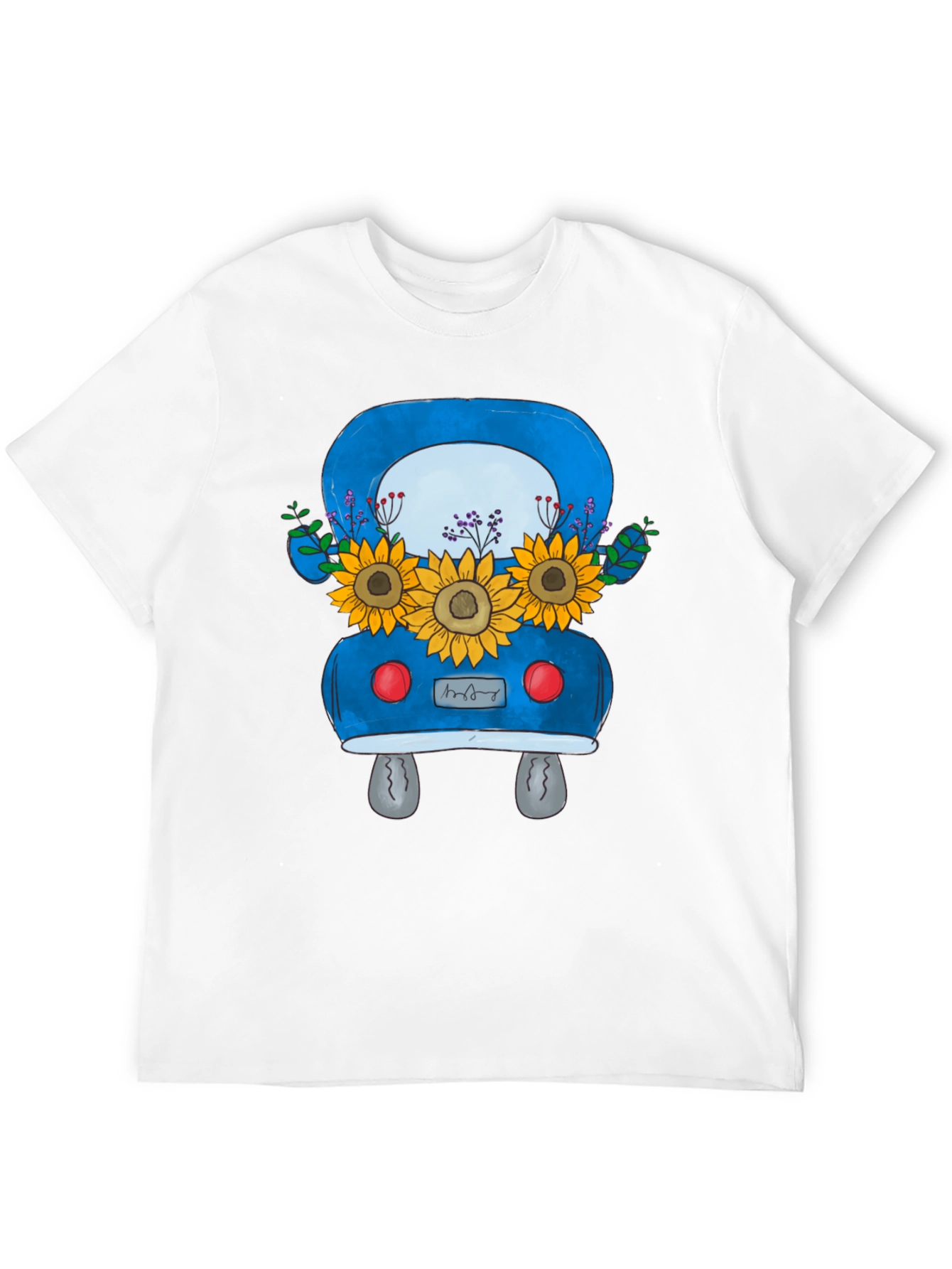Black Sunflower Truck Graphic Tee - Black view 12