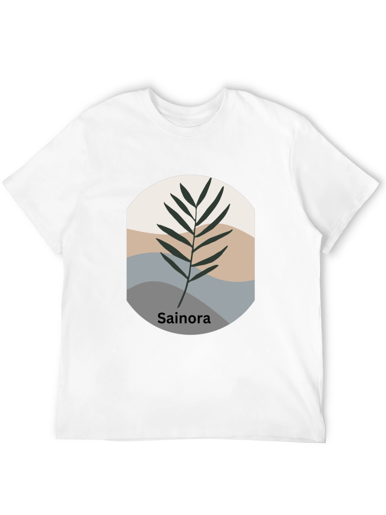 Black Botanical Print Black T-Shirt - Sainora view 12