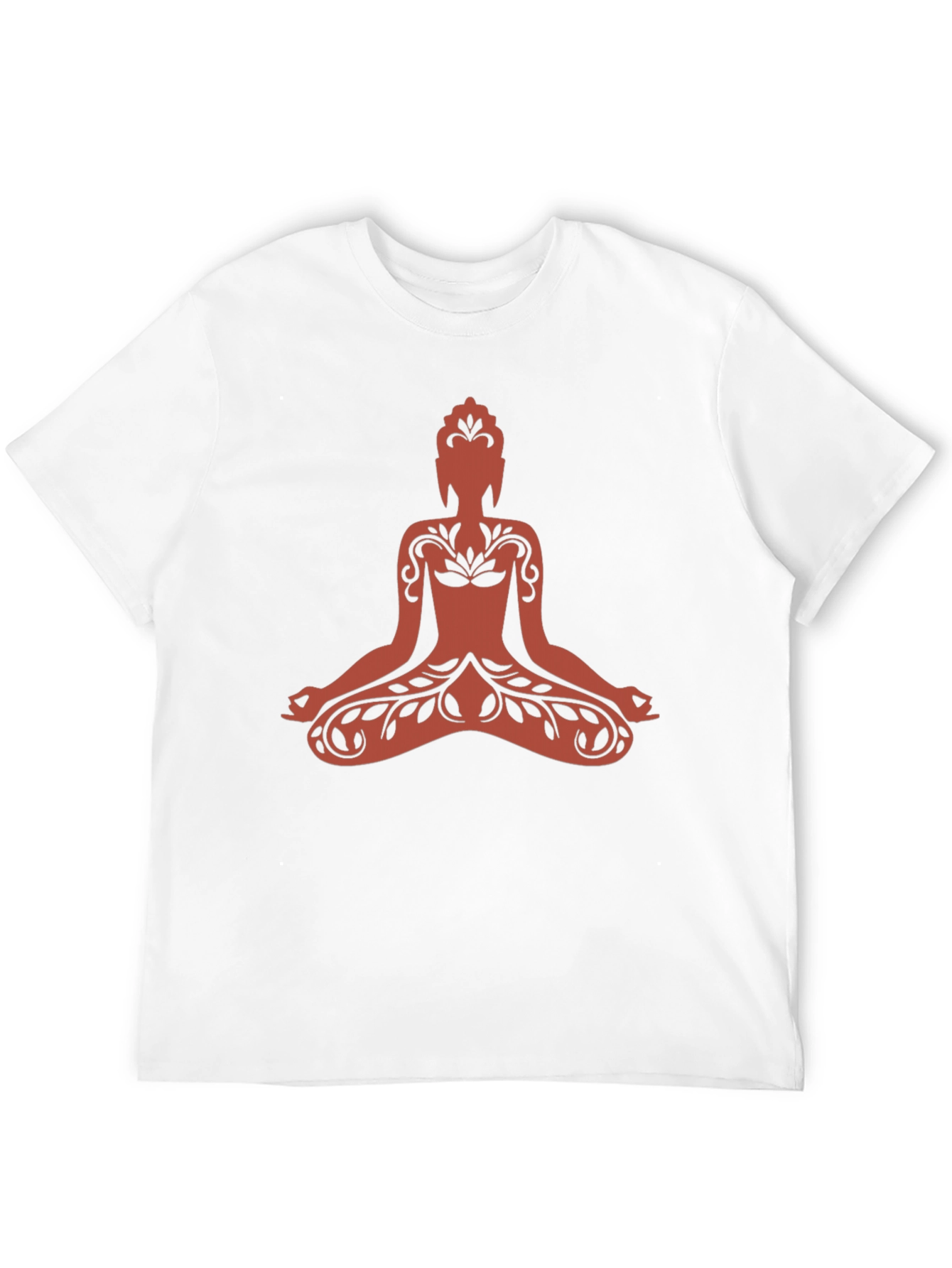 Buddha Graphic Tee - Black Cotton Meditative Design - 12