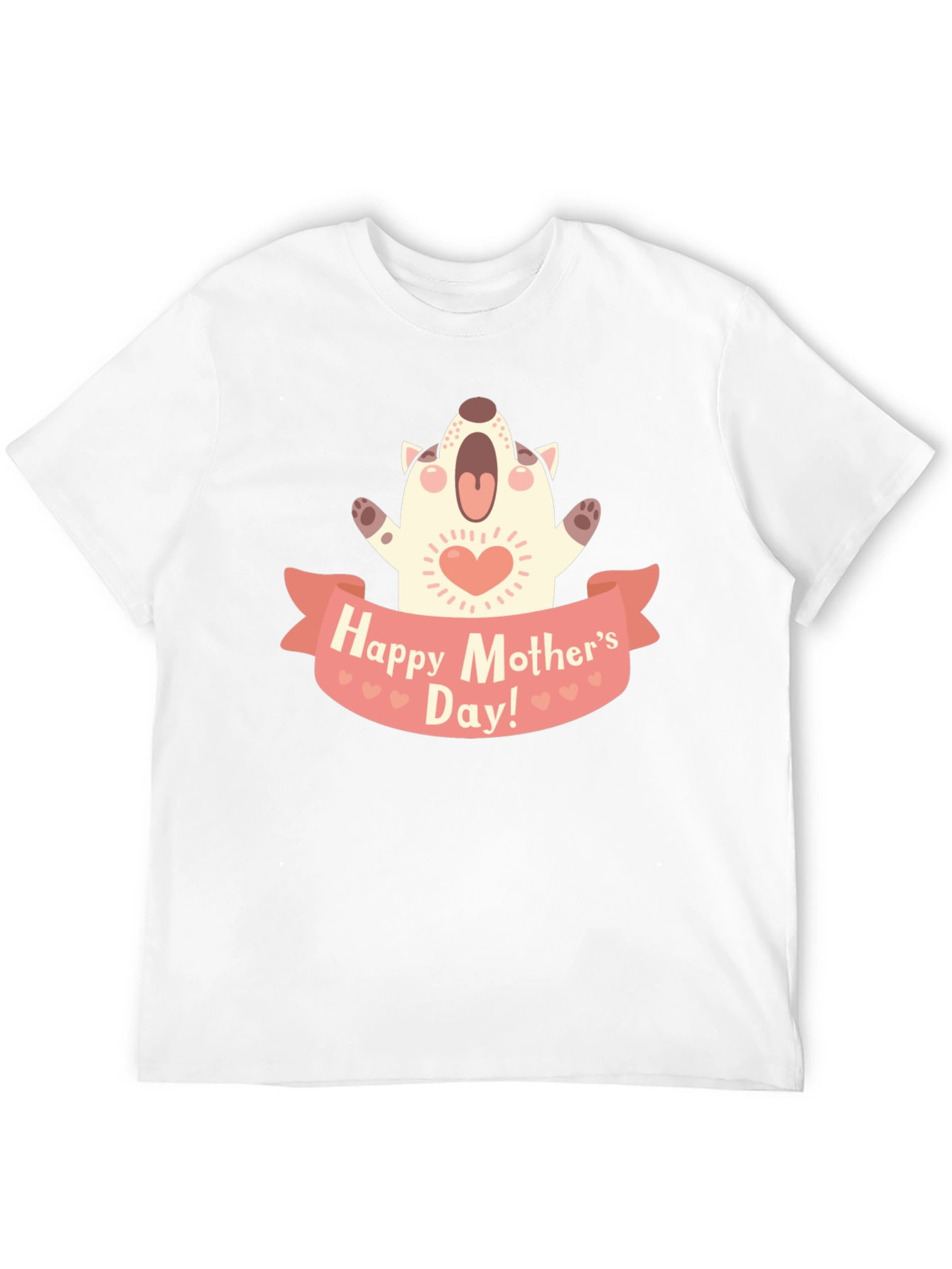 Black Happy Mother's Day Dog Graphic T-Shirt view 12