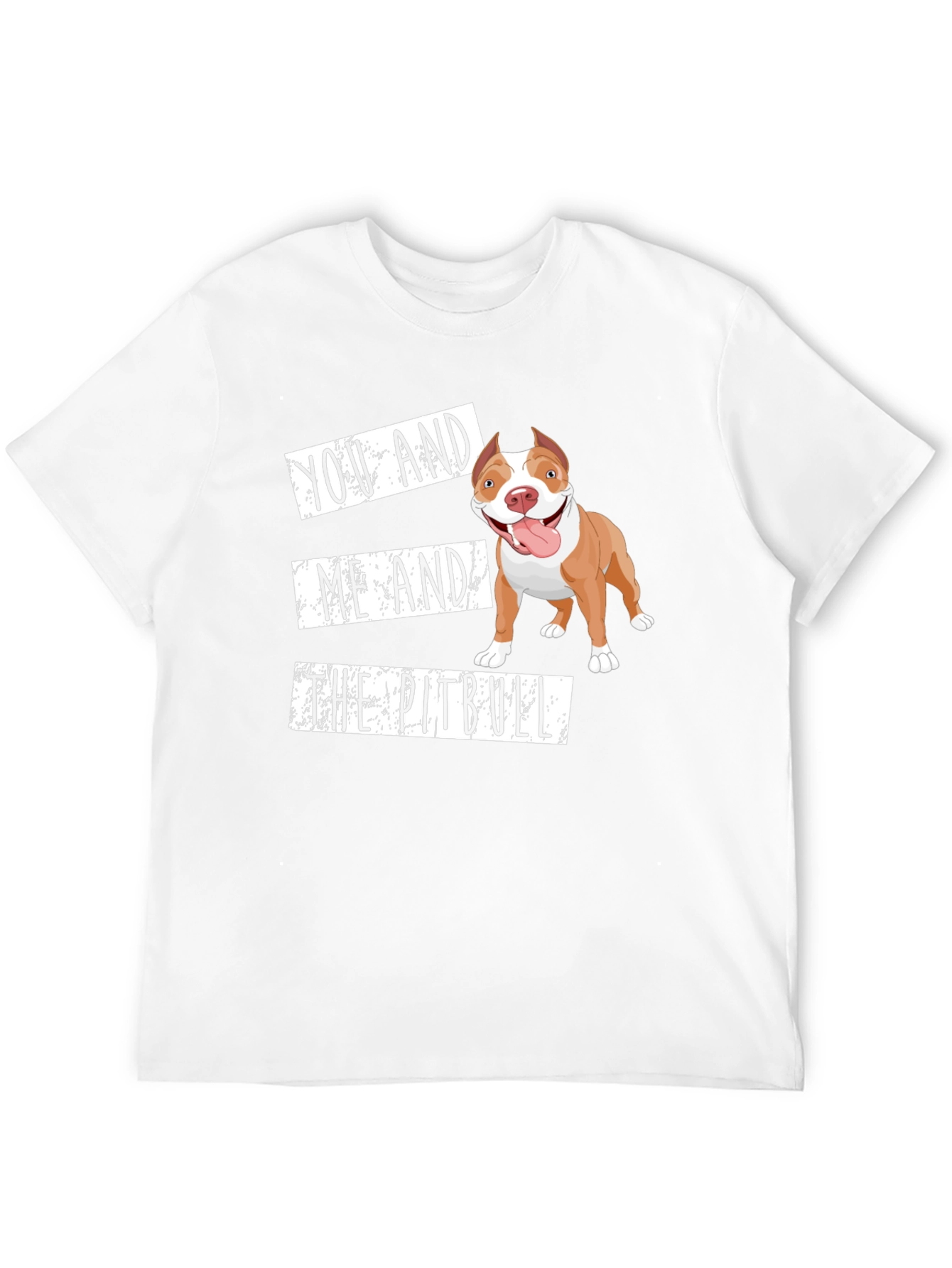 Black You, Me, and The Pitbull T-Shirt -  Unisex Cotton Blend view 12