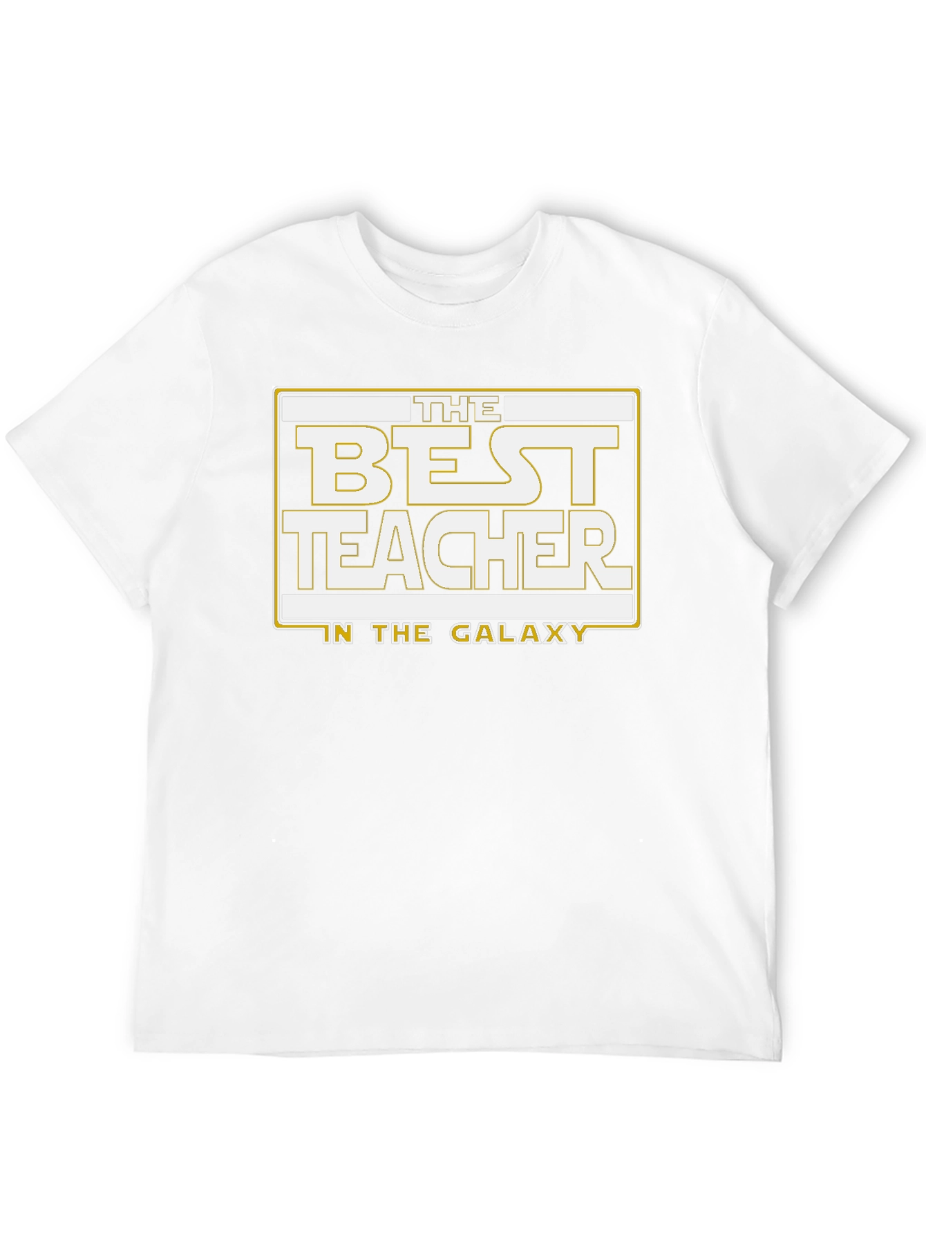 Black Best Teacher in the Galaxy T-Shirt - Black view 12