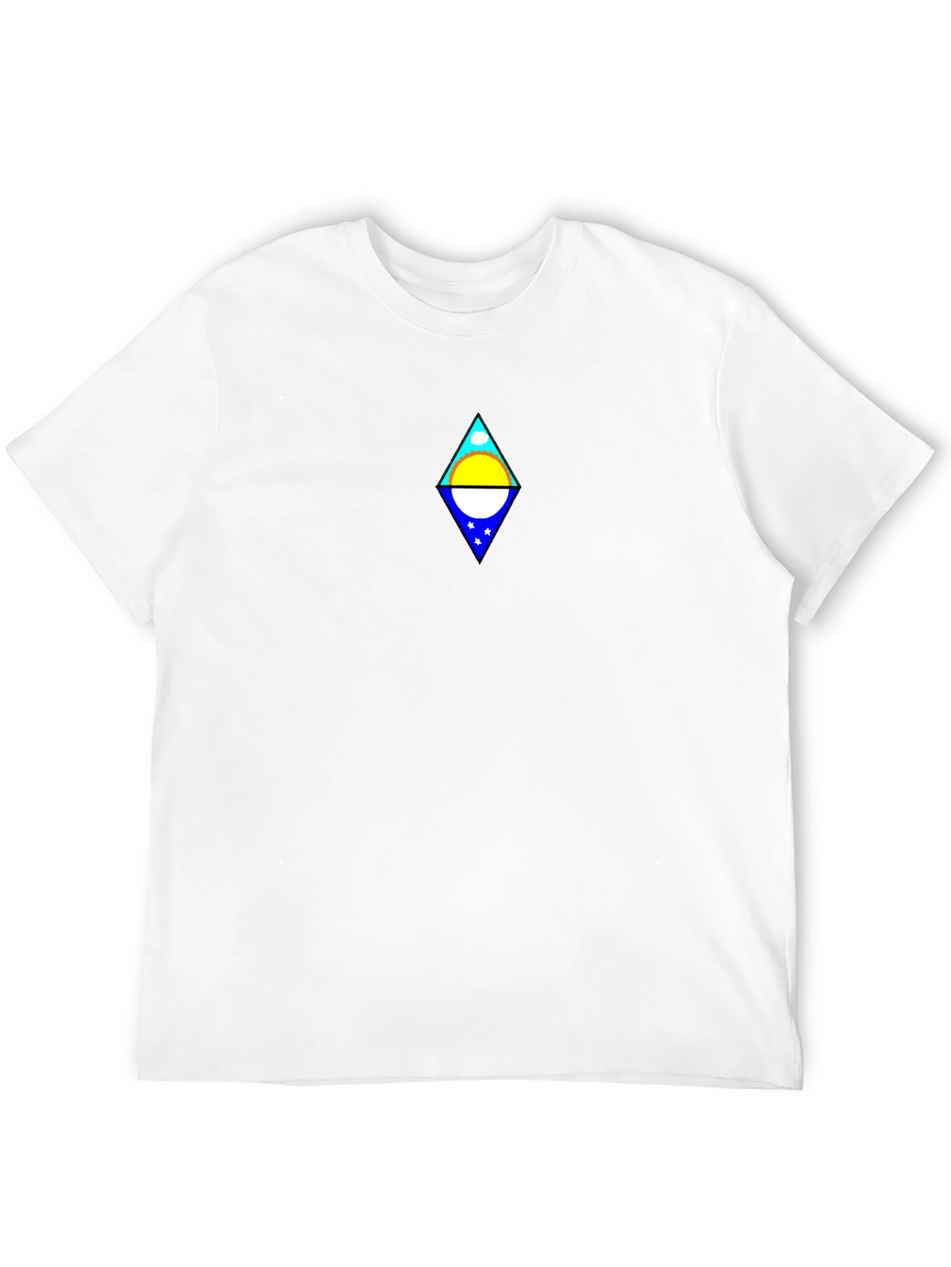 Black Black T-Shirt with Diamond Design view 12