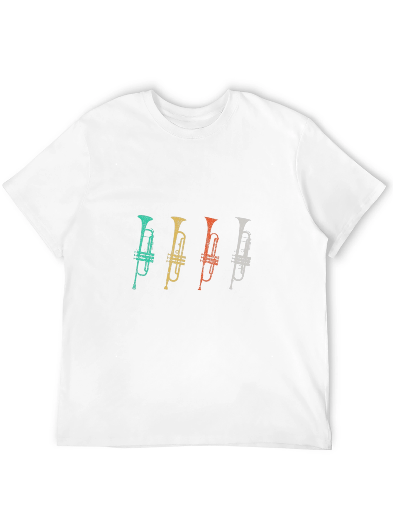 Black Retro Trumpet T-Shirt - Music Lover's Tee view 12