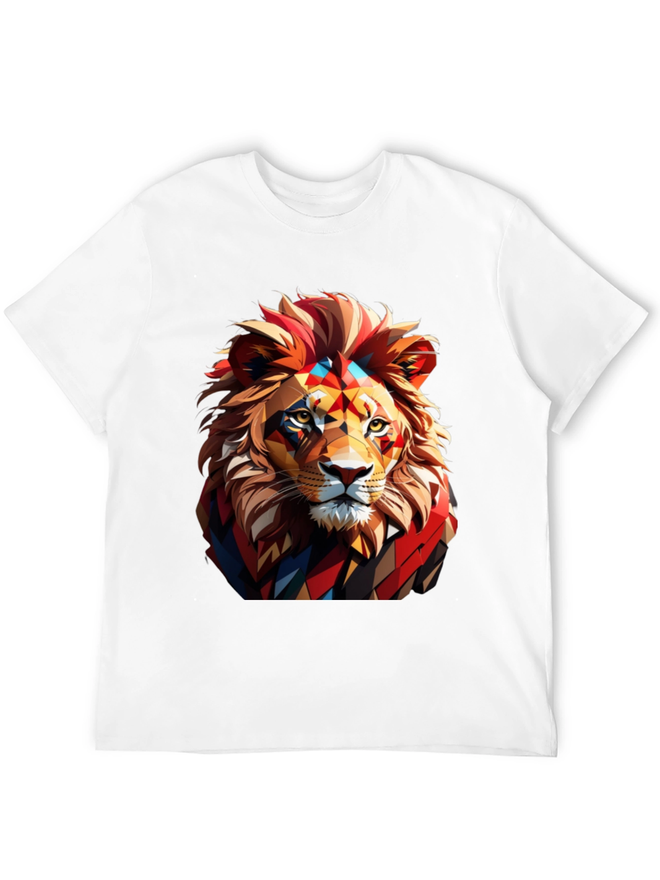 Black Lion Graphic Print Black T-Shirt view 12