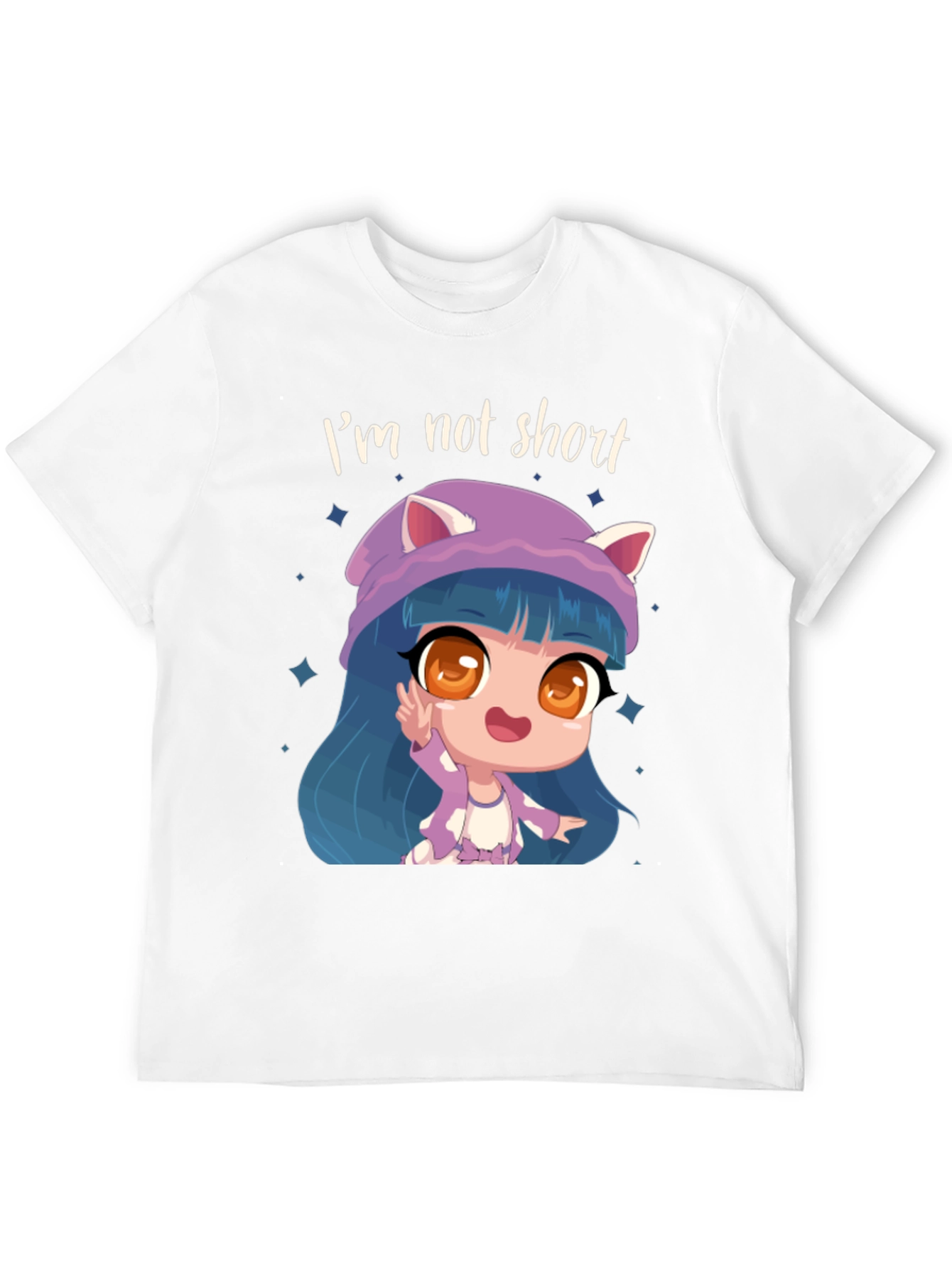 Black I'm Not Short T-Shirt view 12