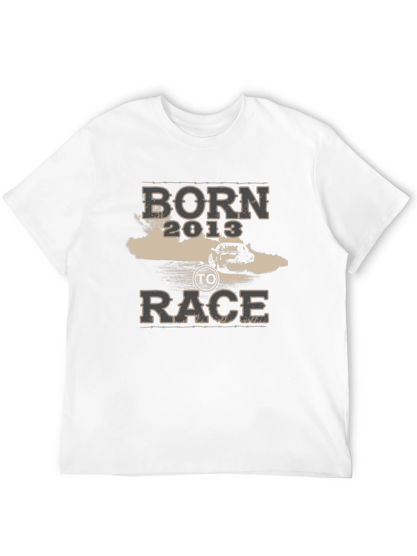 Black Born to Race T-Shirt - Car Enthusiast Apparel view 12