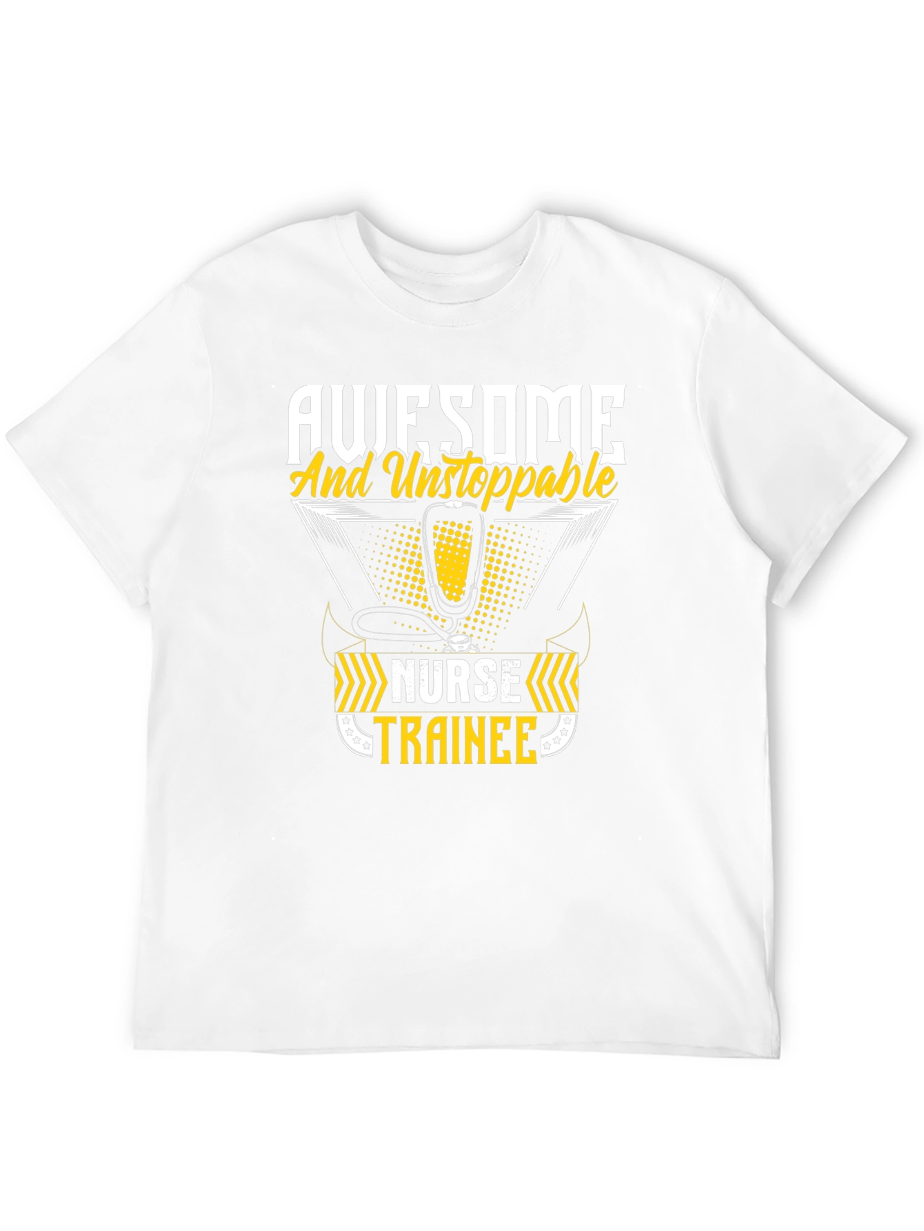 Black Awesome Nurse Trainee Graphic Tee view 12