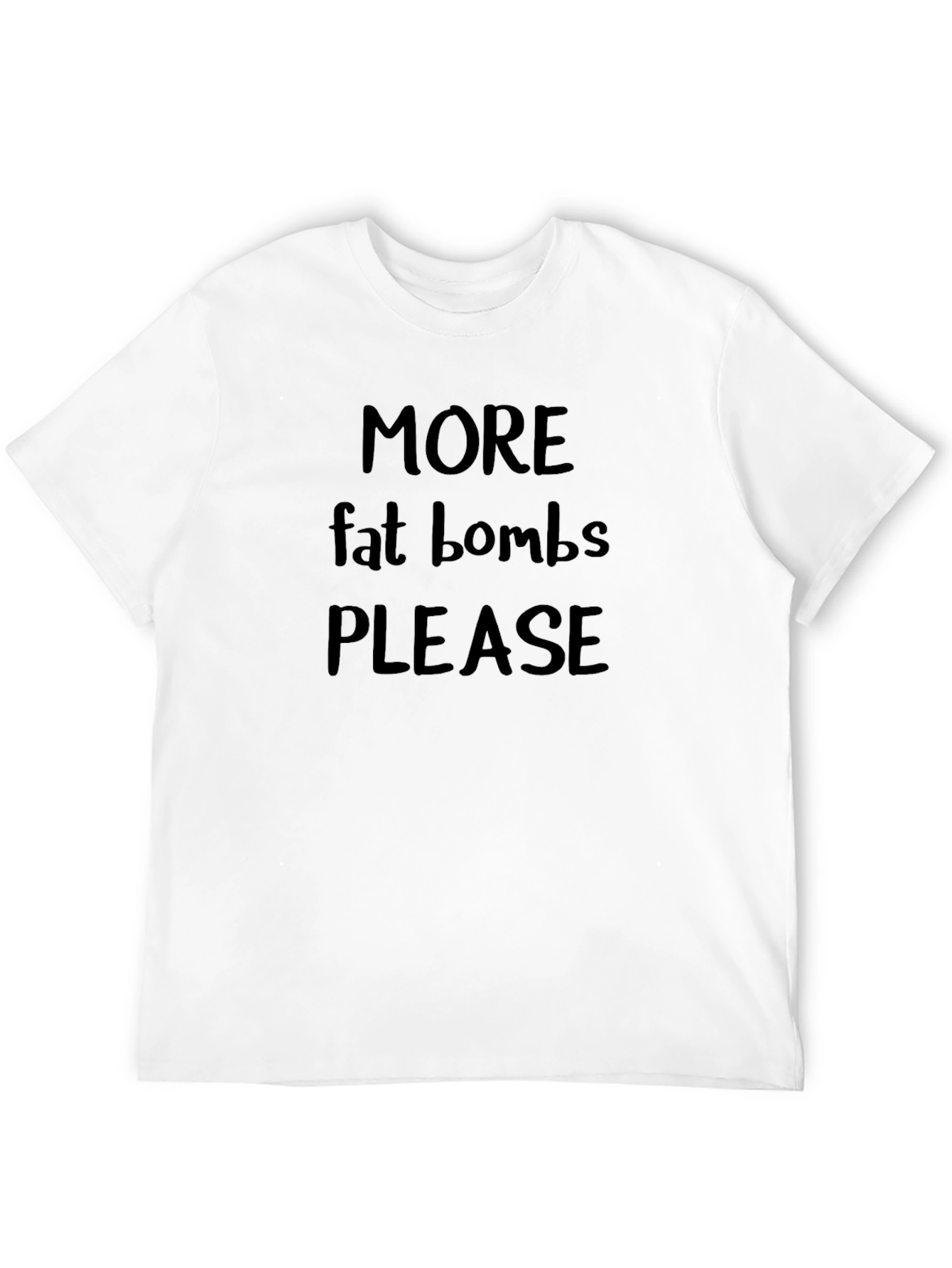 Black More Fat Bombs Please Funny Keto T-Shirt view 12