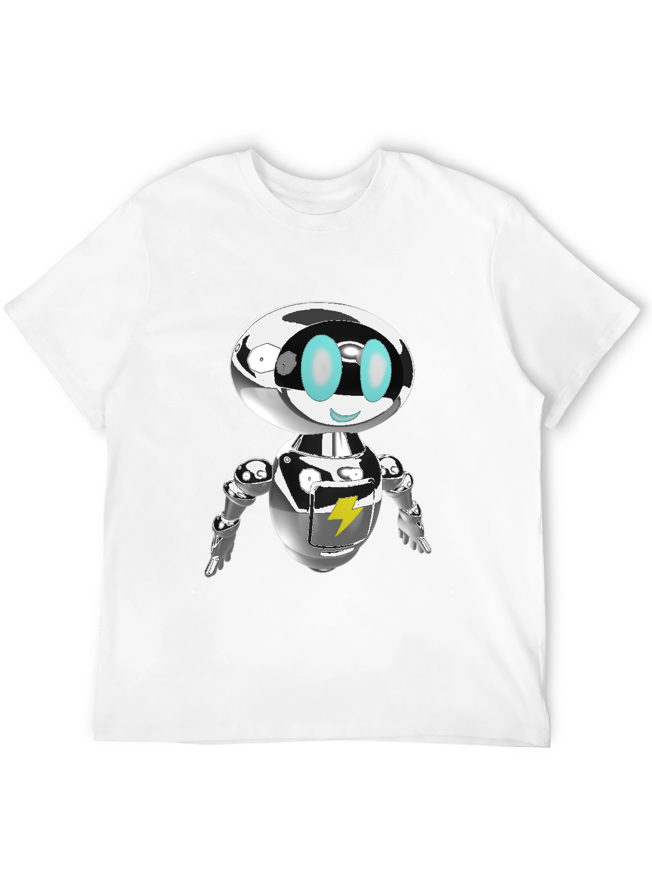Black Retro Robot Graphic Tee - Sci-Fi Cool view 12