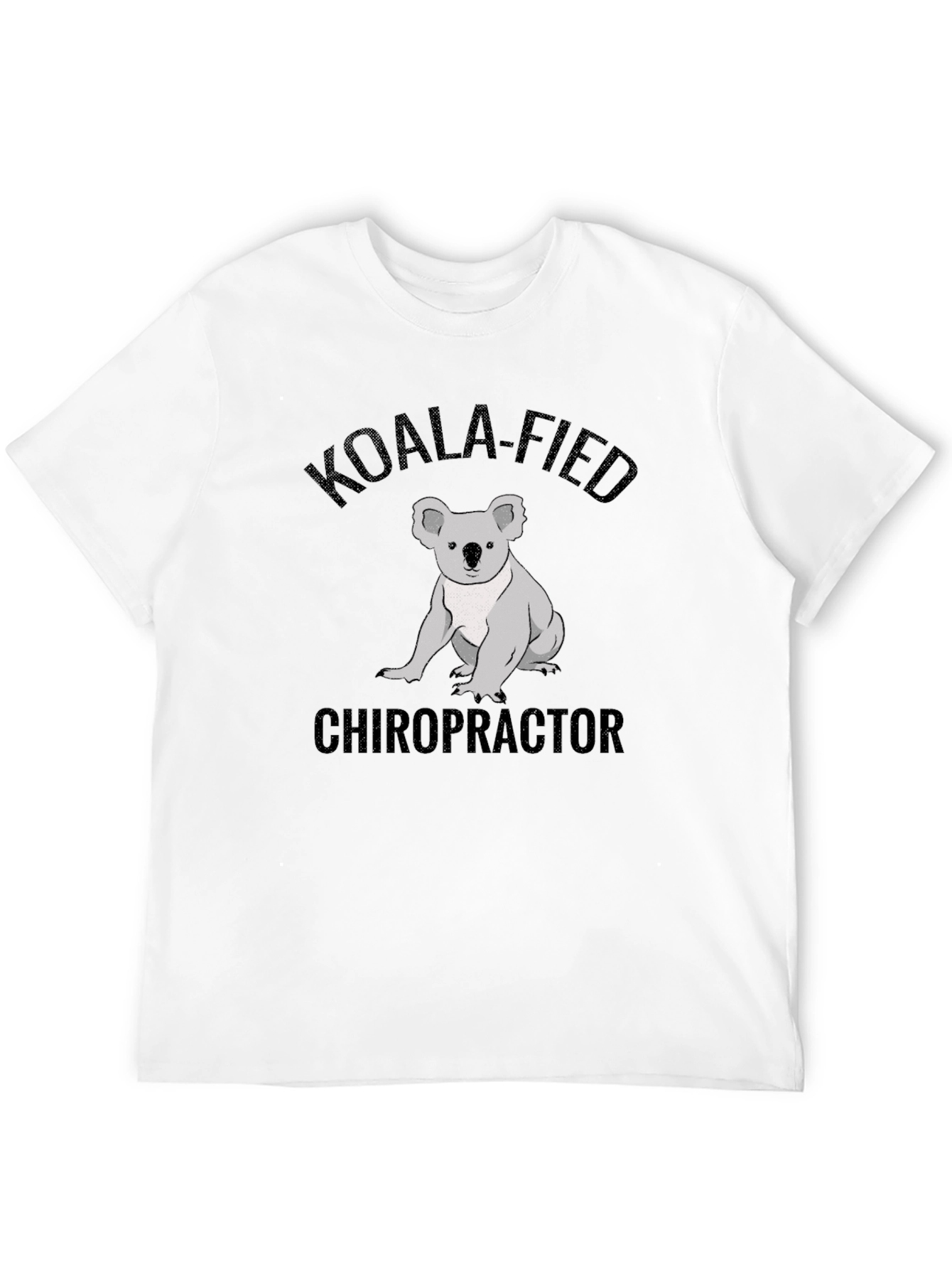 Black Koala-Fied Chiropractor T-Shirt - Funny Animal Tee view 12