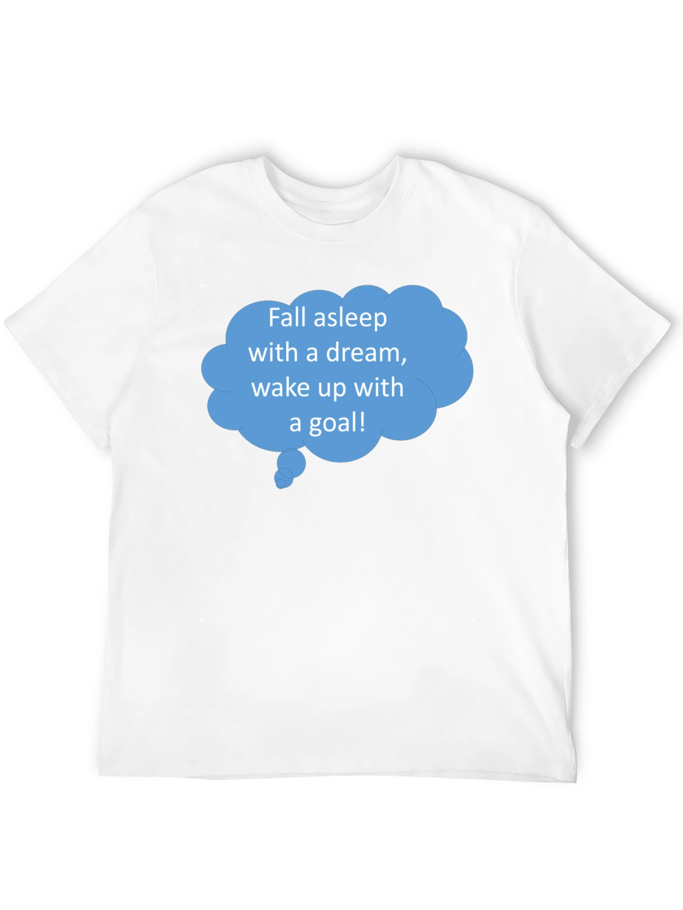 Black Dream Goal T-Shirt - Motivational Sleep Wake view 12