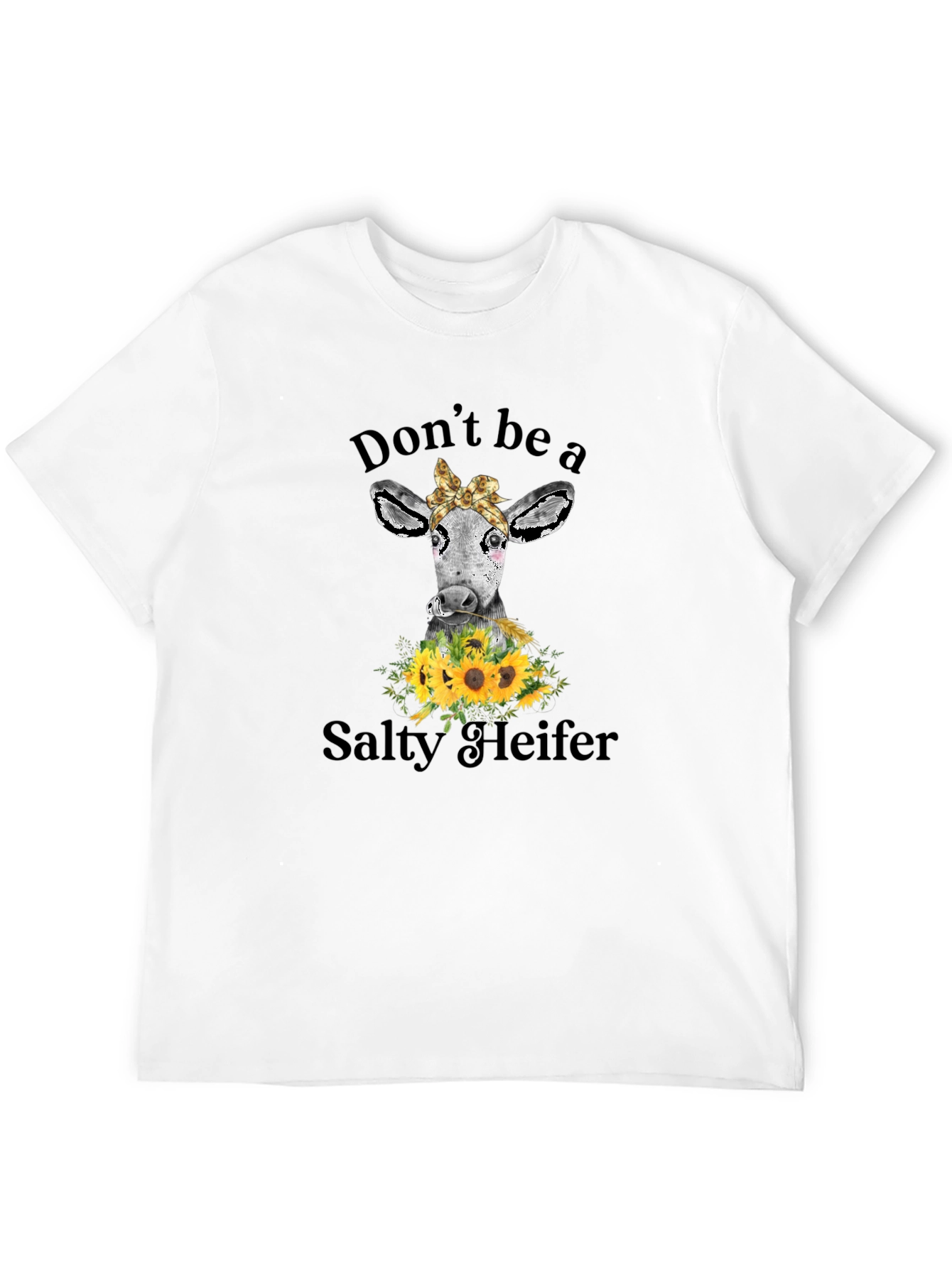 Black Salty Heifer Cow Graphic Tee view 12
