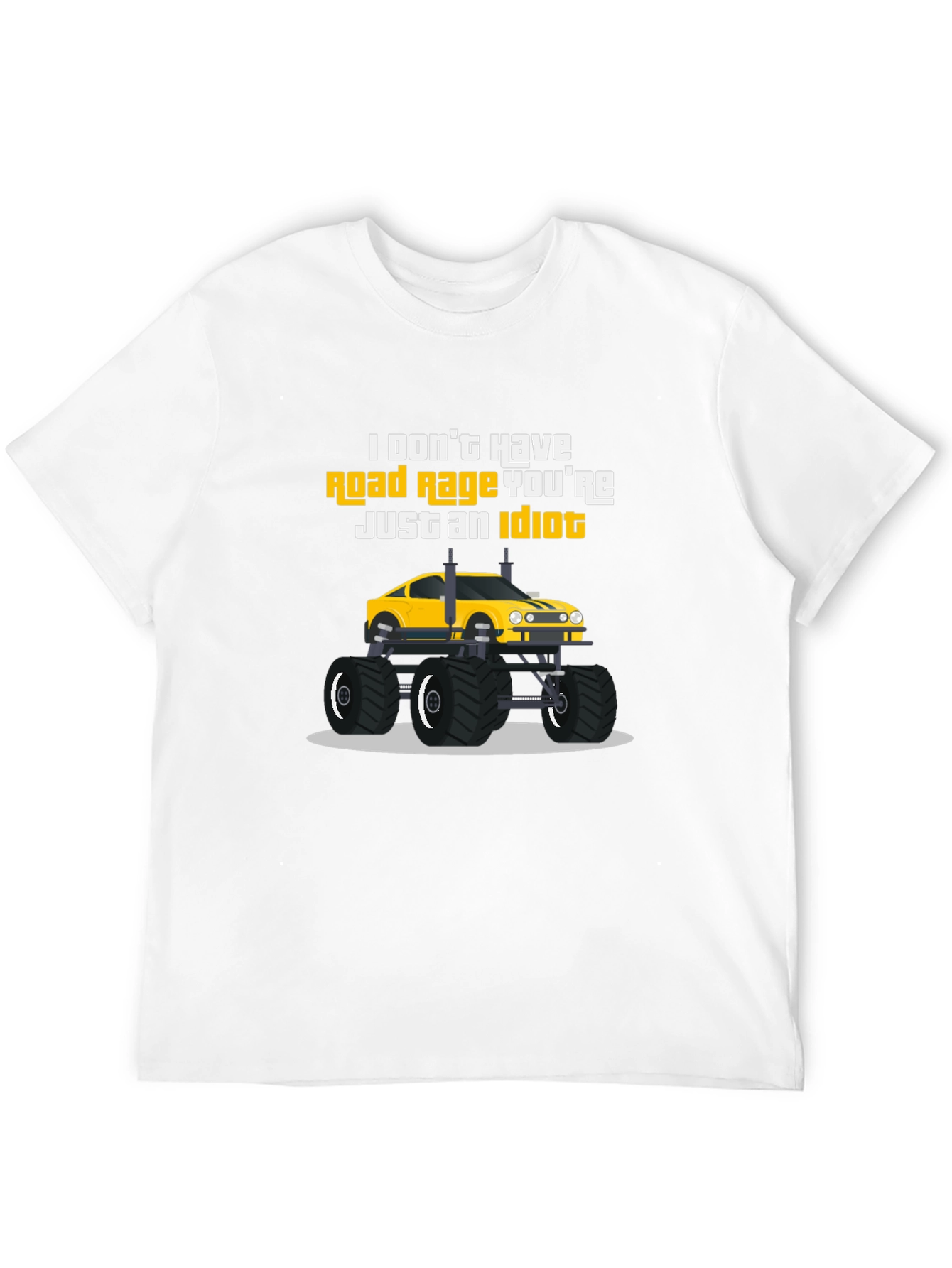 Black Road Rage Monster Truck T-Shirt view 12