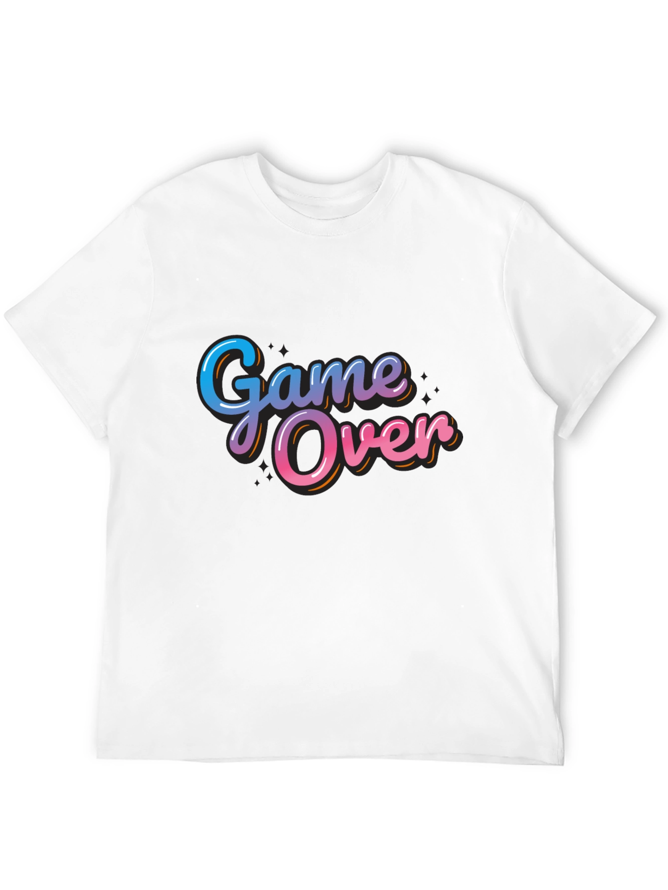 Black Game Over T-Shirt - Stylish Graphic Tee view 12