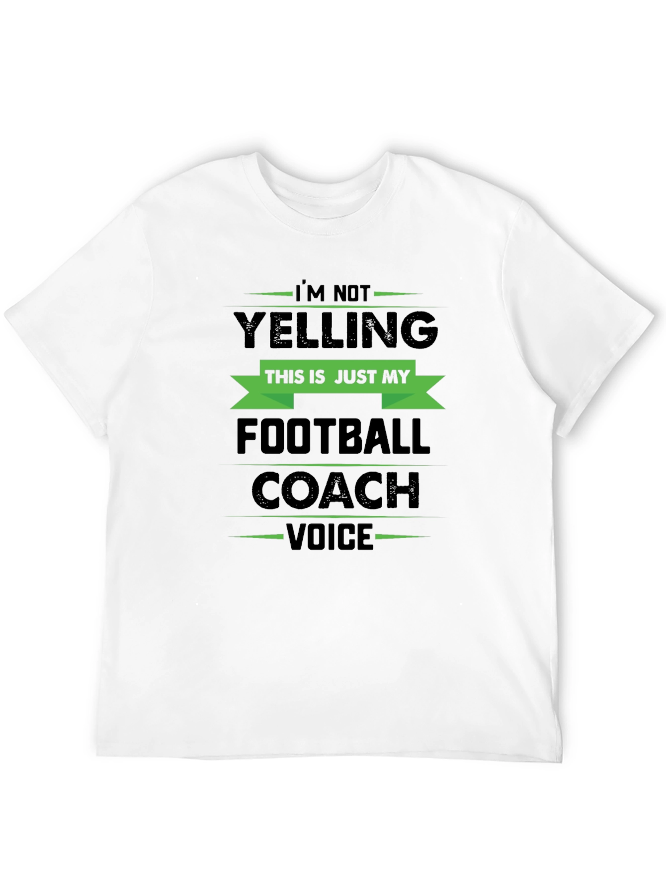 Black Football Coach Voice Graphic T-Shirt view 12