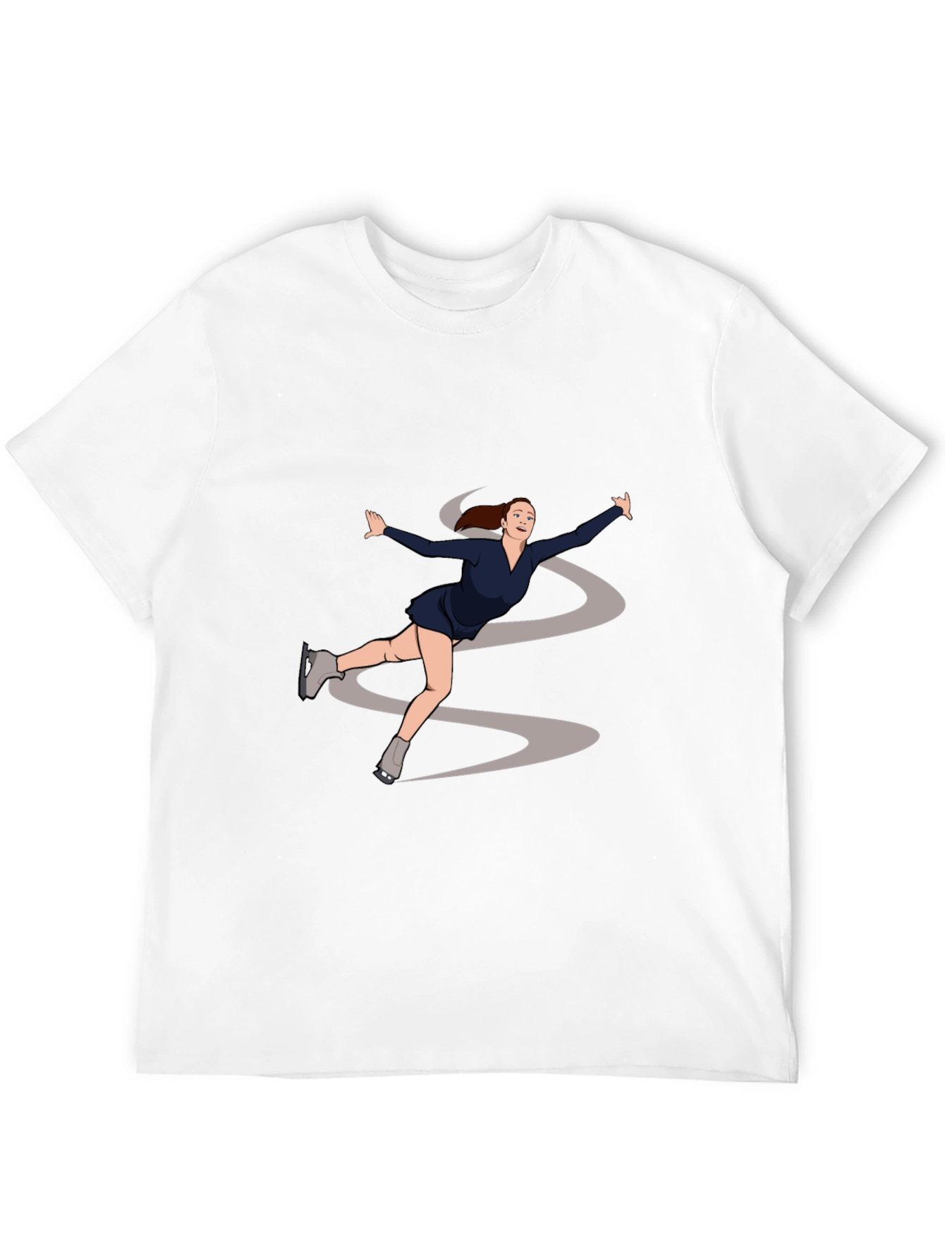 Black Figure Skating Graphic Tee - Black view 12