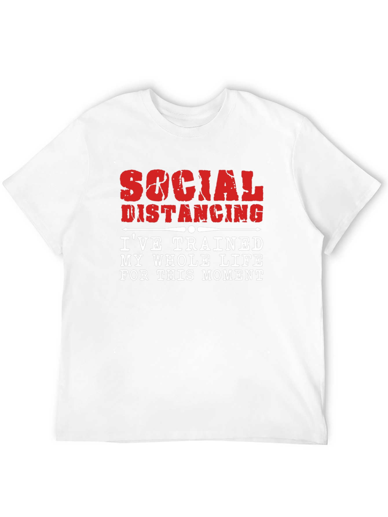 Black Social Distancing T-Shirt: Trained For This! view 12
