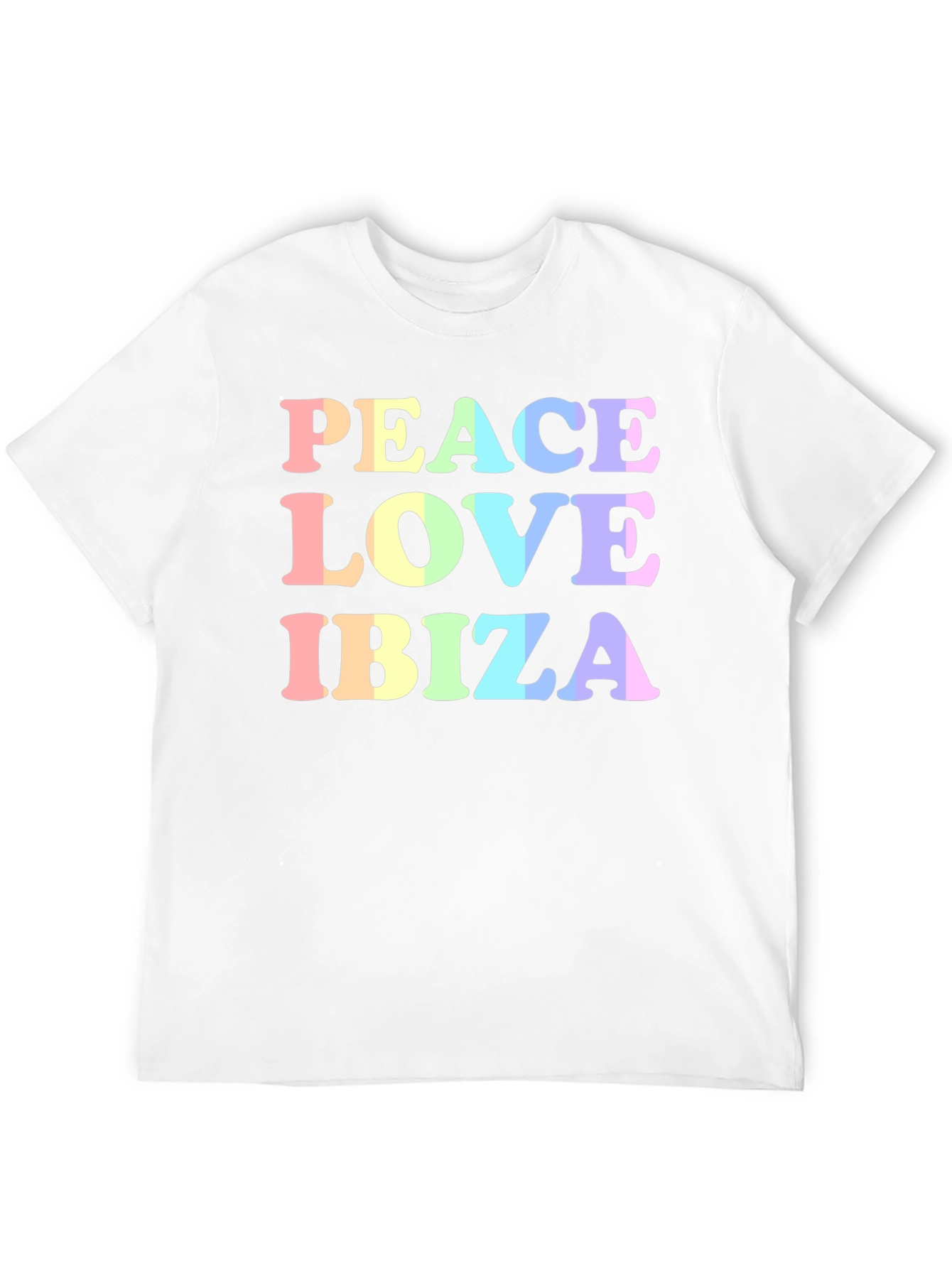 Black Peace Love Ibiza Graphic T-Shirt view 12