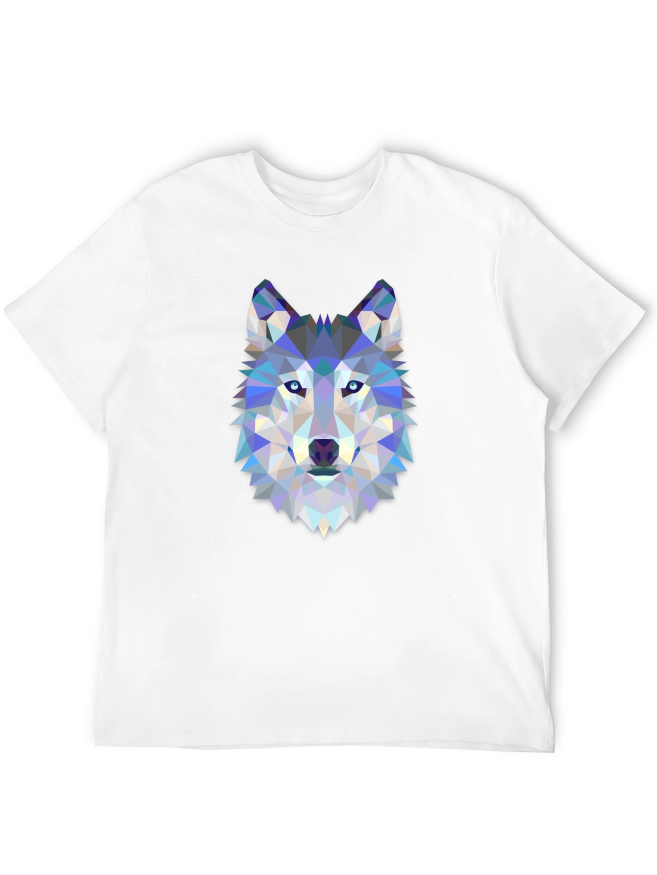 Black Geometric Wolf Graphic Tee - Black view 12