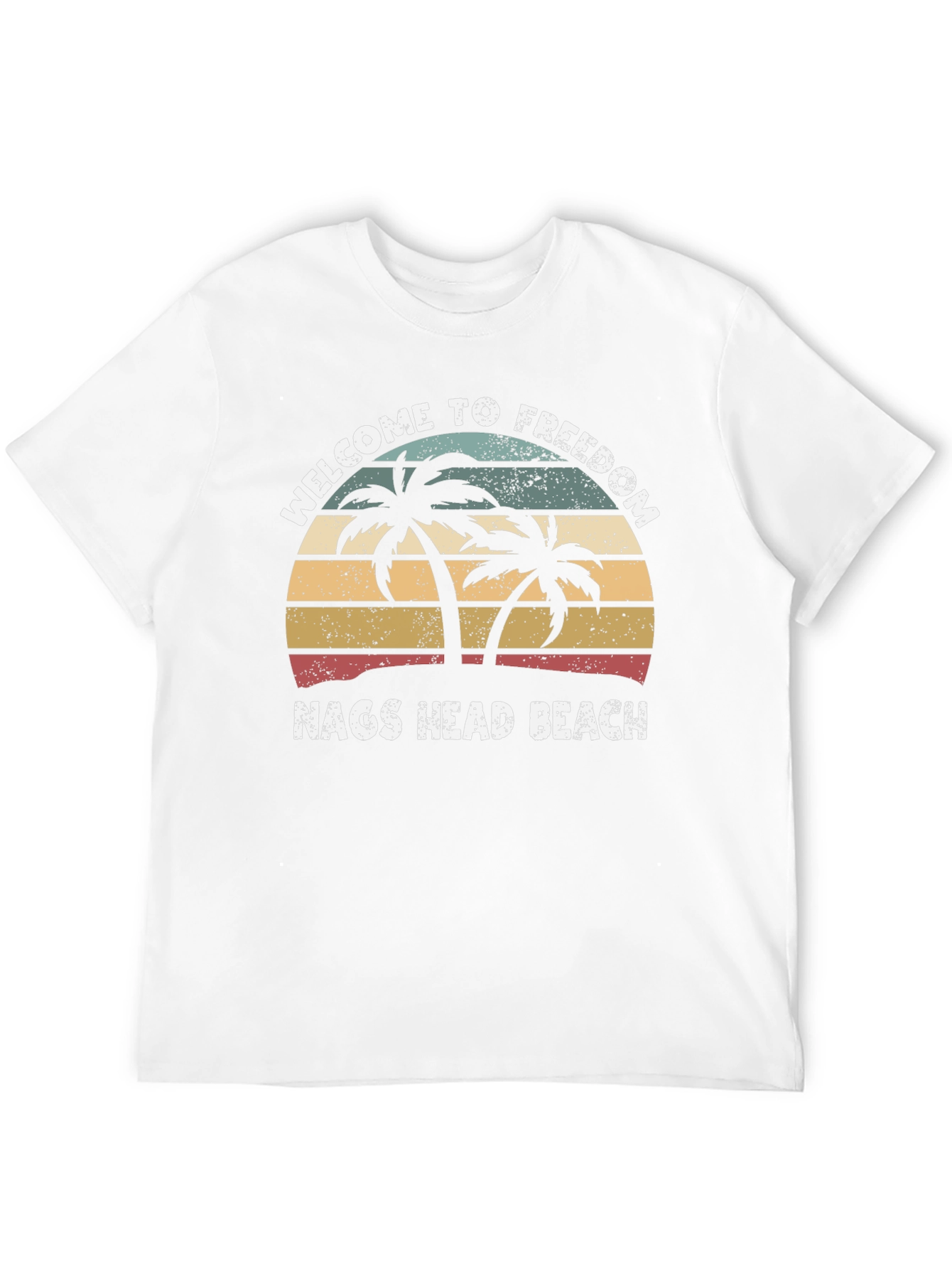 Black Welcome to Freedom Nags Head Beach Graphic Tee view 12
