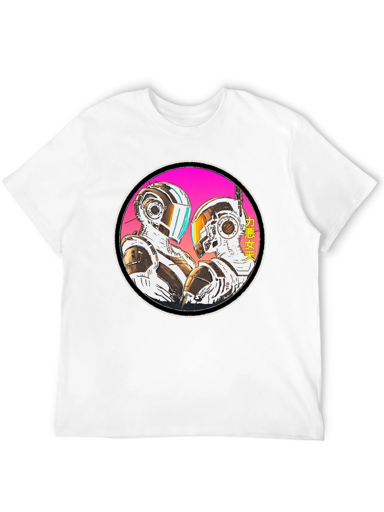 Black Retro Robot T-Shirt view 12