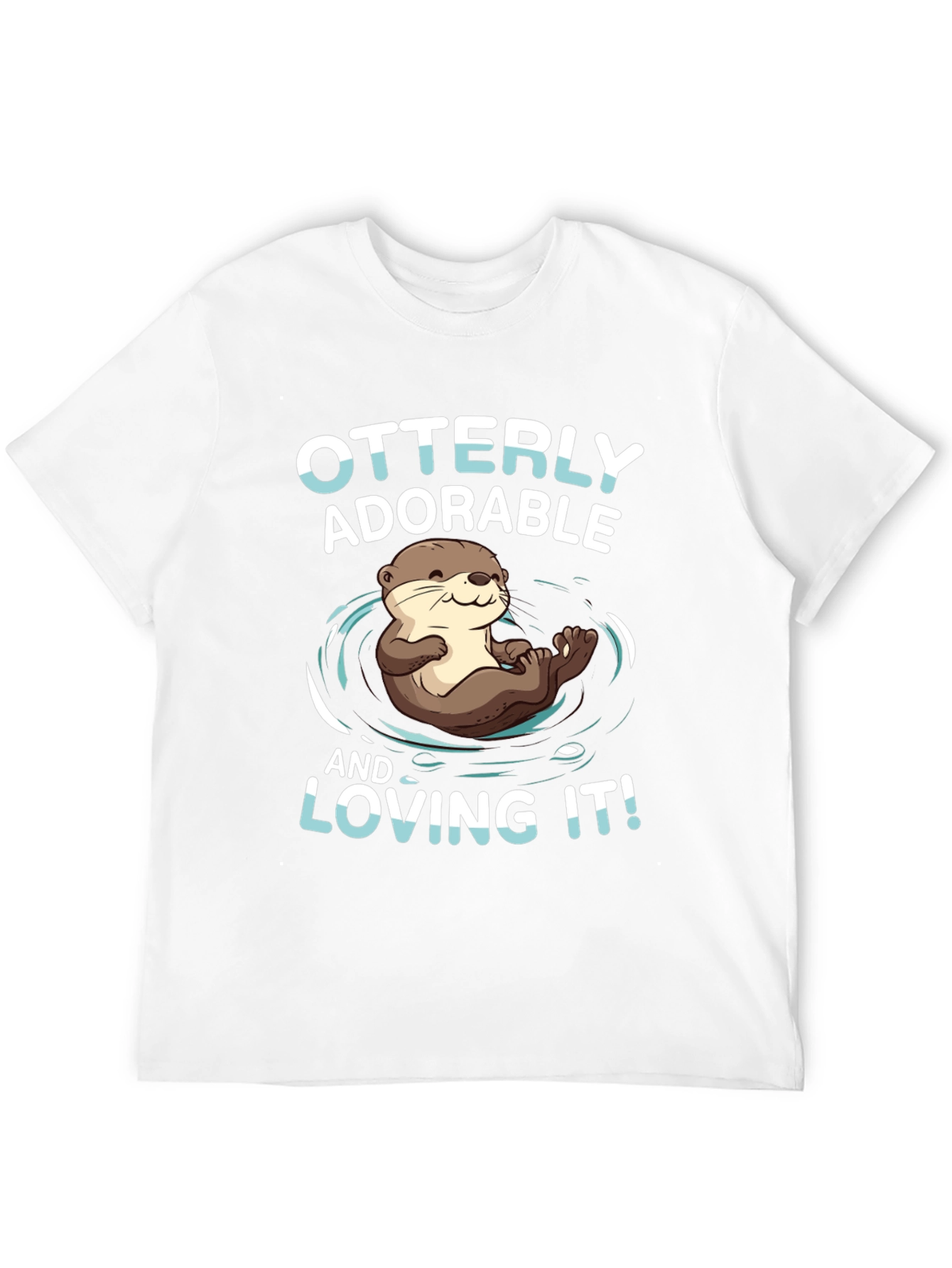 Black Otterly Adorable T-Shirt - Cute Otter Design view 12