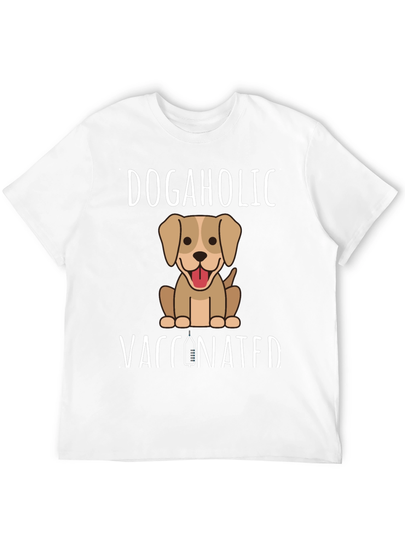 Dogaholic Vaccinated Graphic T-Shirt - 12