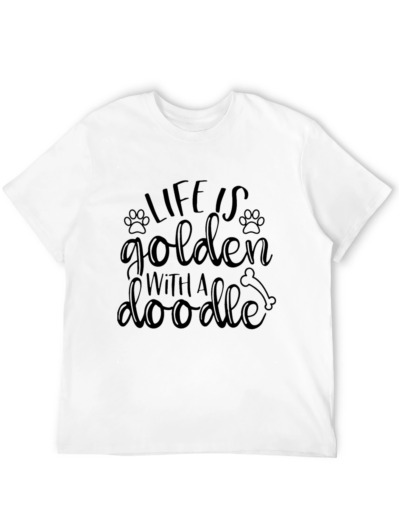 Black Life is Golden With a Doodle Dog T-Shirt view 12