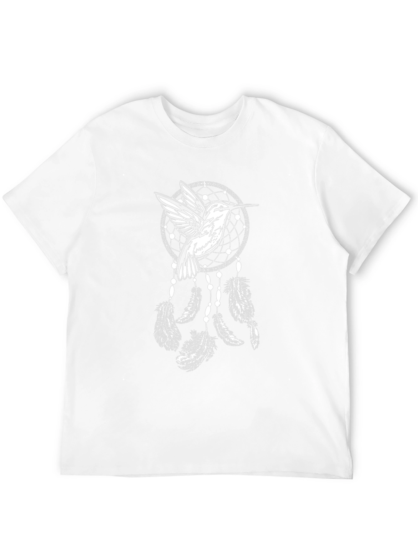 Black Hummingbird Dreamcatcher Black T-Shirt view 12