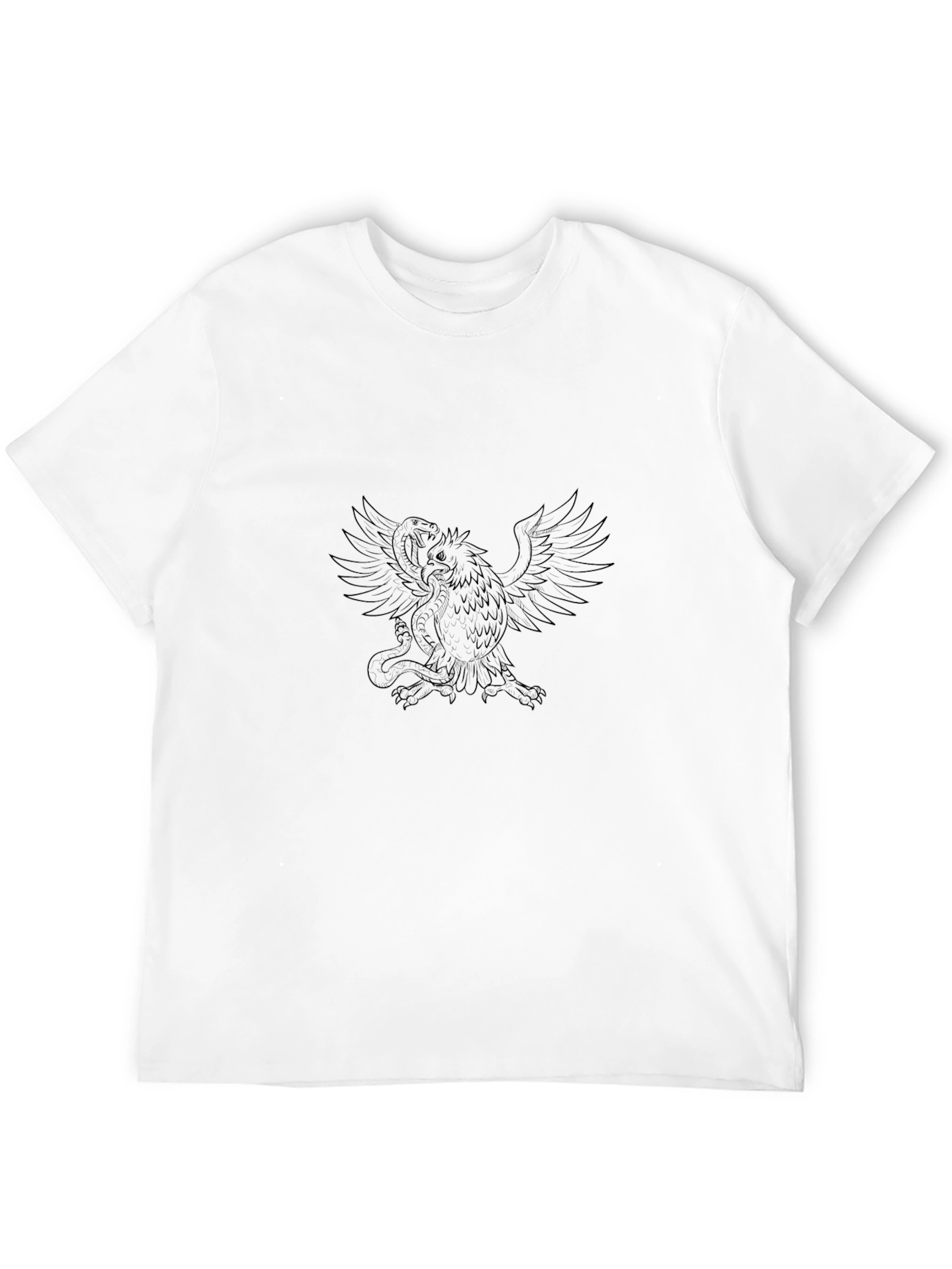 Black Black T-Shirt with Griffin Design view 12
