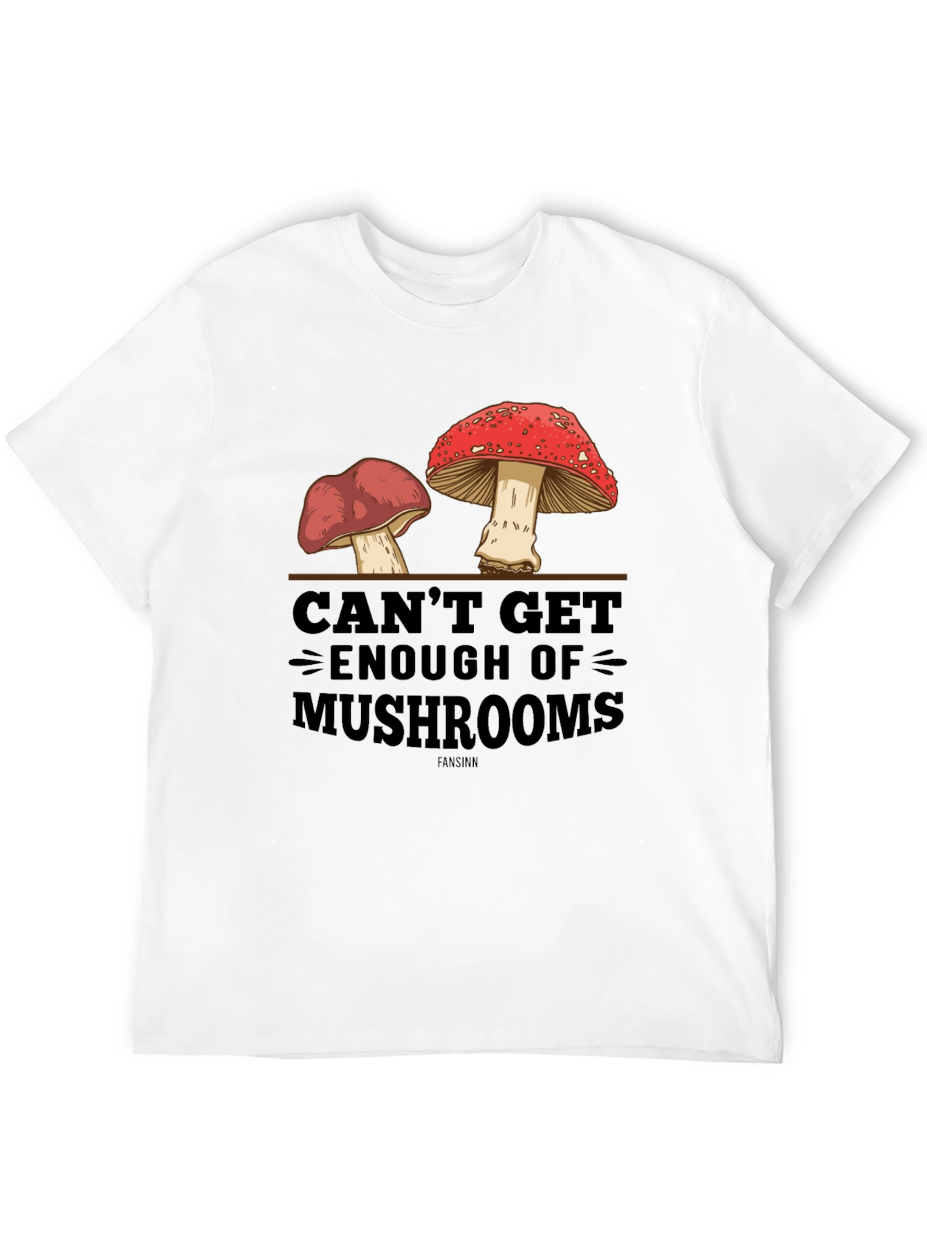 Black Mushroom Graphic T-Shirt - Unique Design view 12