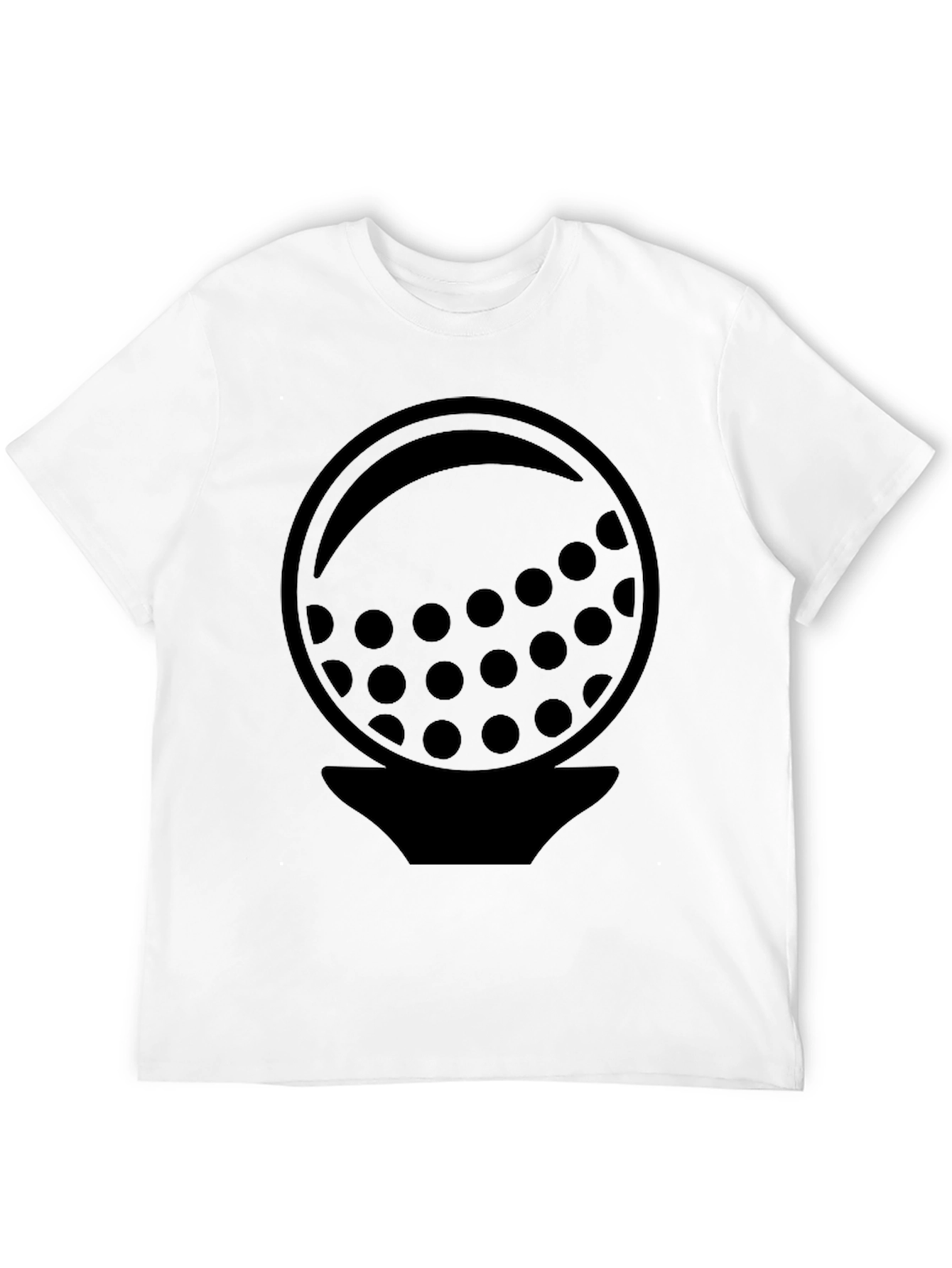 Black Golf Ball Graphic Tee - Stylish Golfer Shirt view 12