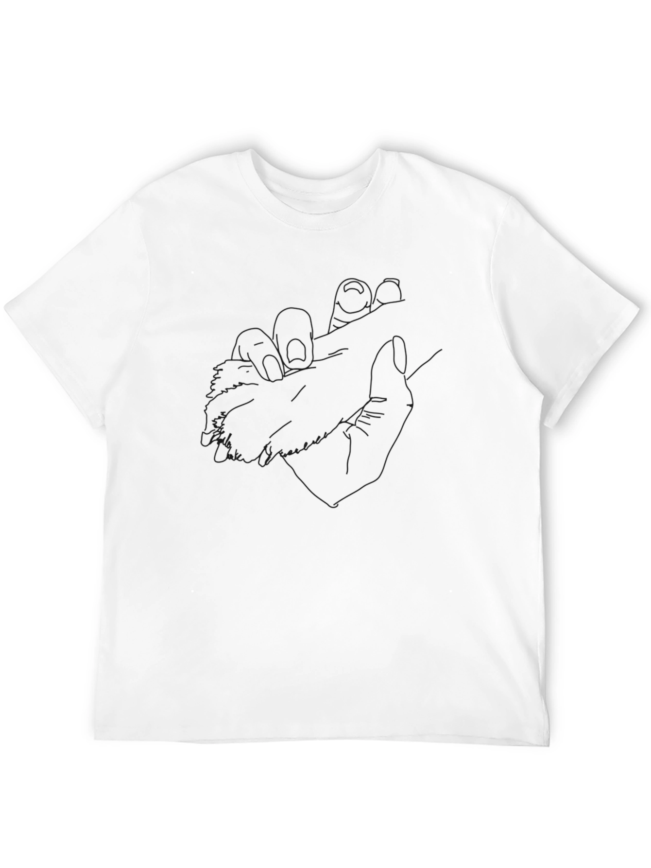 Black Men's Black Solid Basic T-Shirt - Casual Comfort view 12