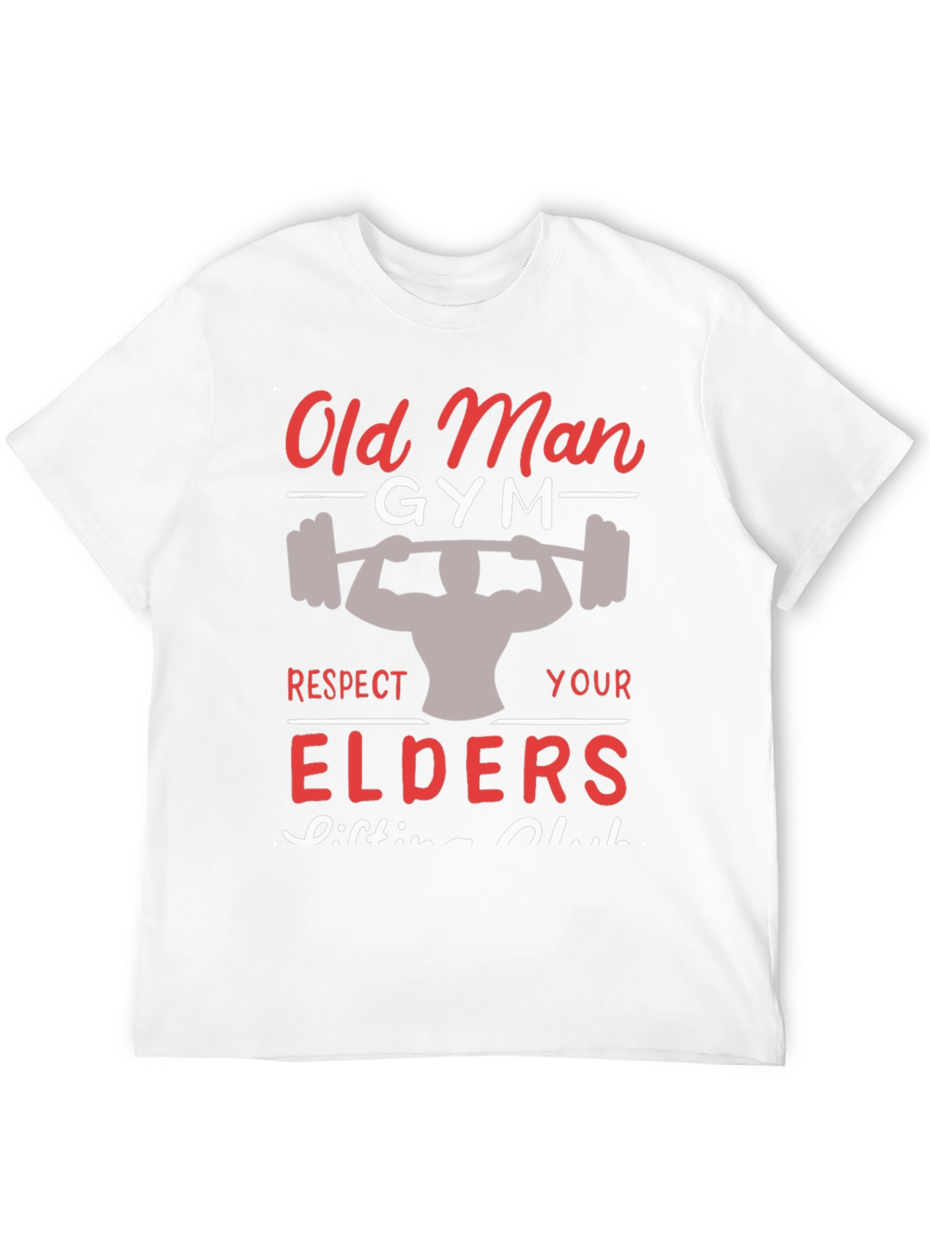 Black Old Man Gym T-Shirt - Respect Your Elders - Lifting Club view 12