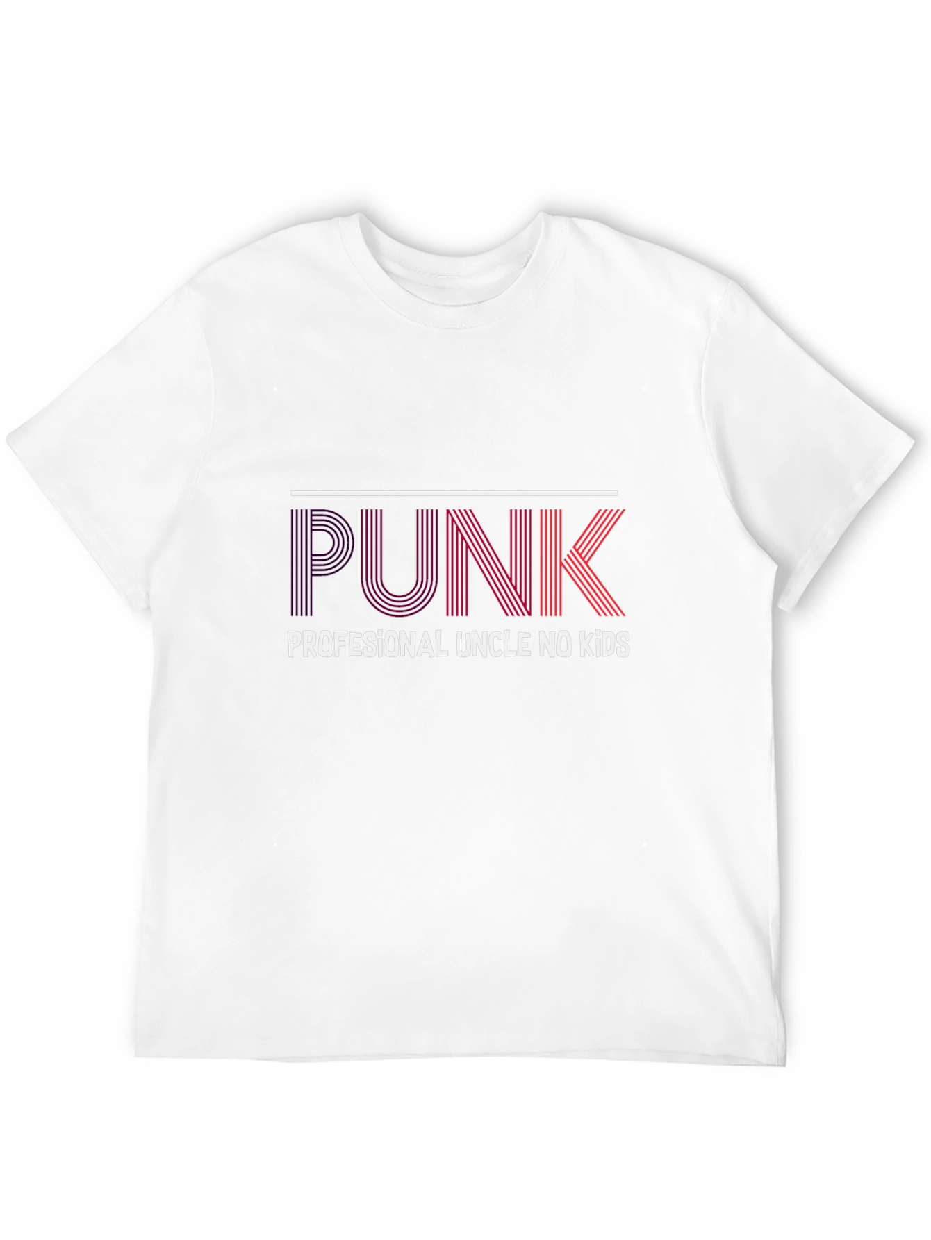 Black PUNK Professional Uncle No Kids Black T-Shirt view 12