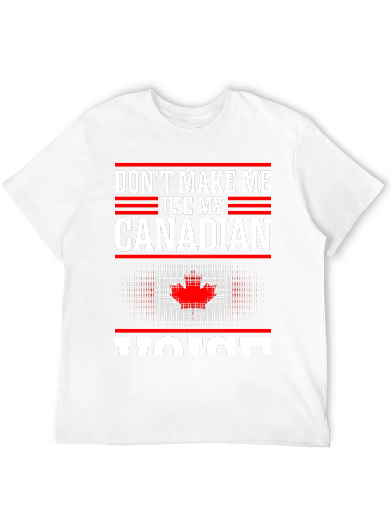 Canadian Voice T-Shirt - Novelty Canada Tee - 12