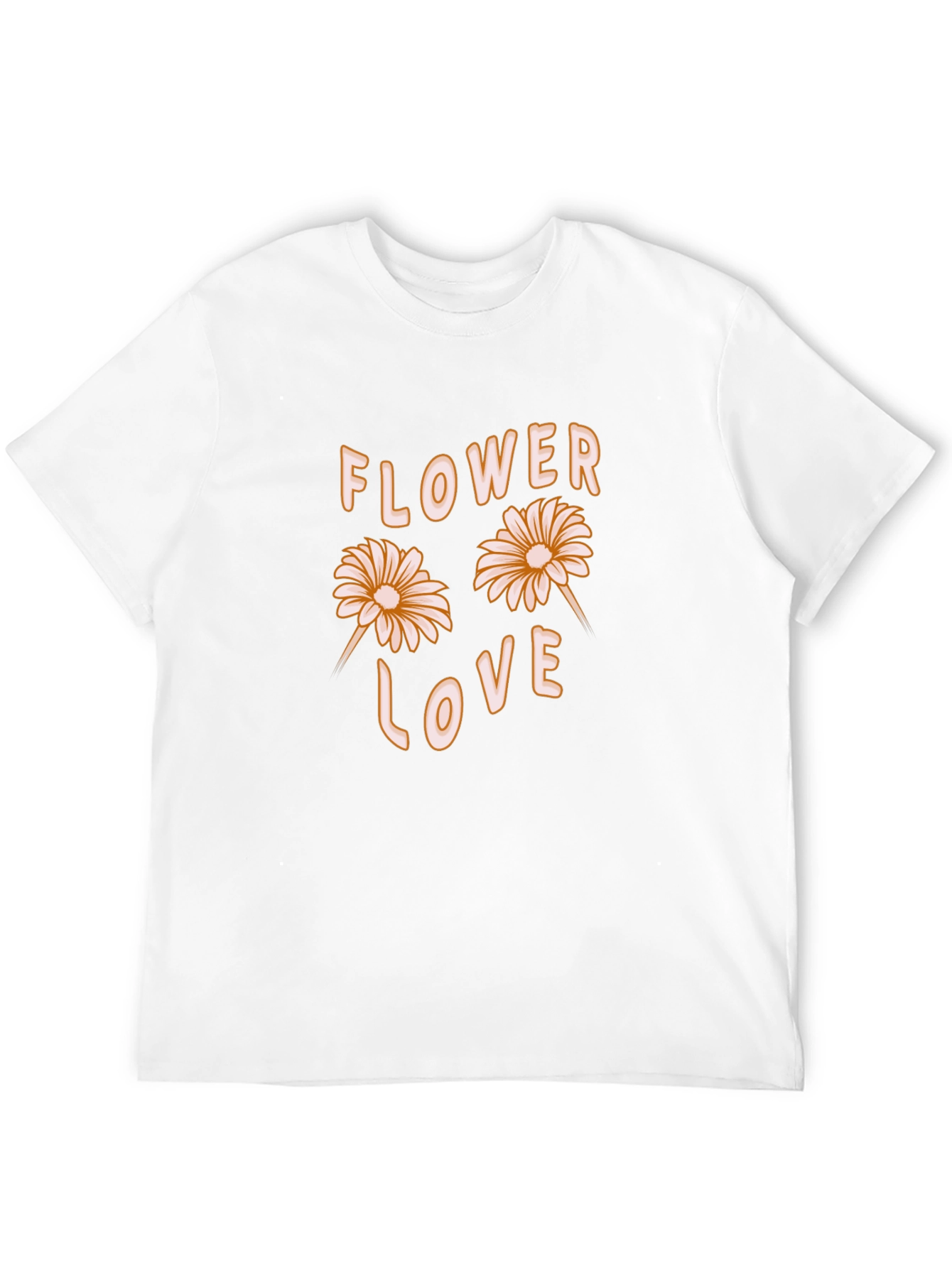 Black Flower Love Graphic Tee - Black Cotton Casual Shirt view 12