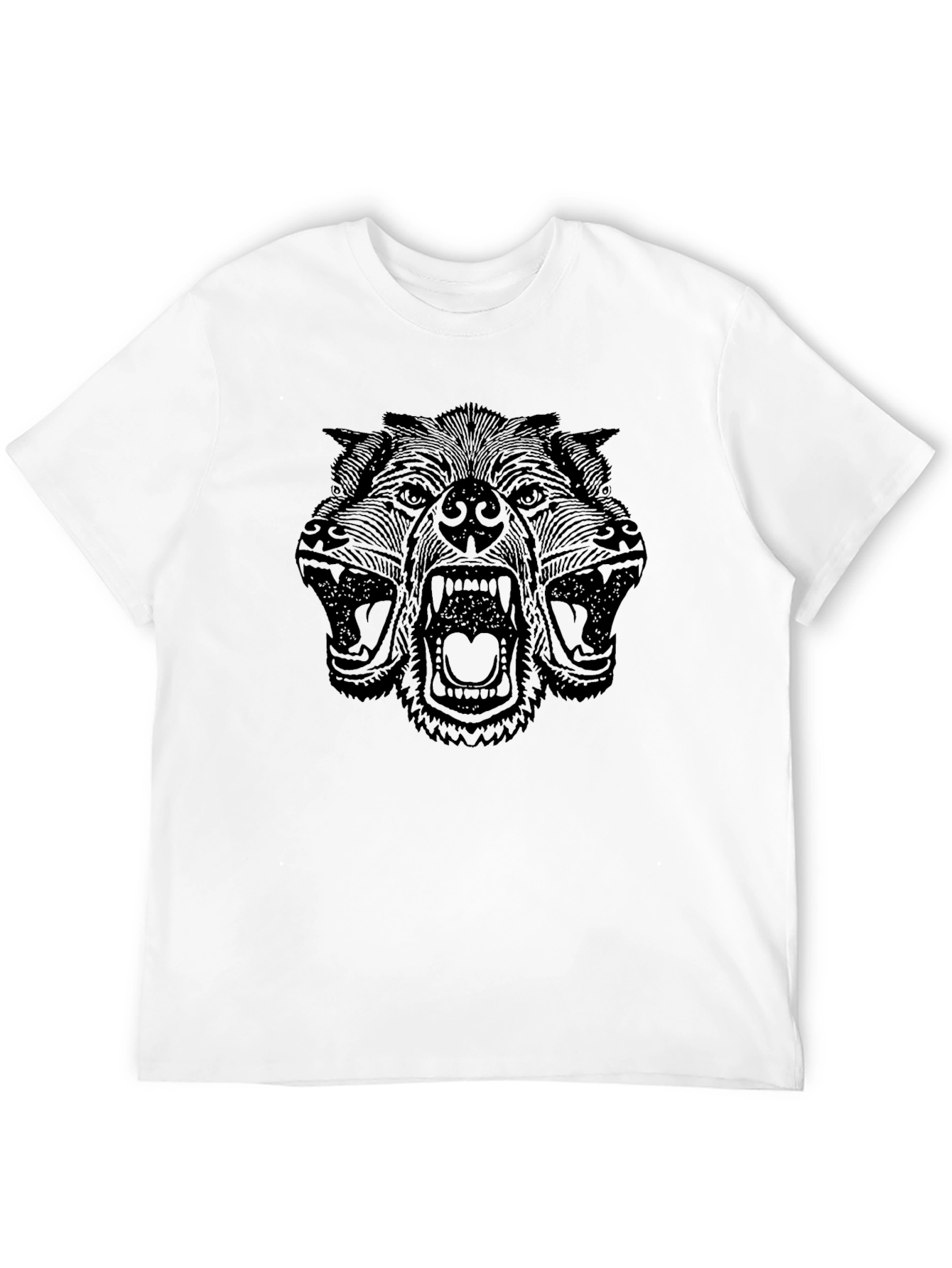 Black Cerberus Graphic Print Tee - Black view 12