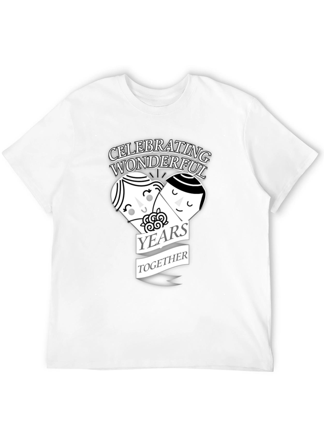 Black Celebrating Wonderful Years Together T-Shirt view 12