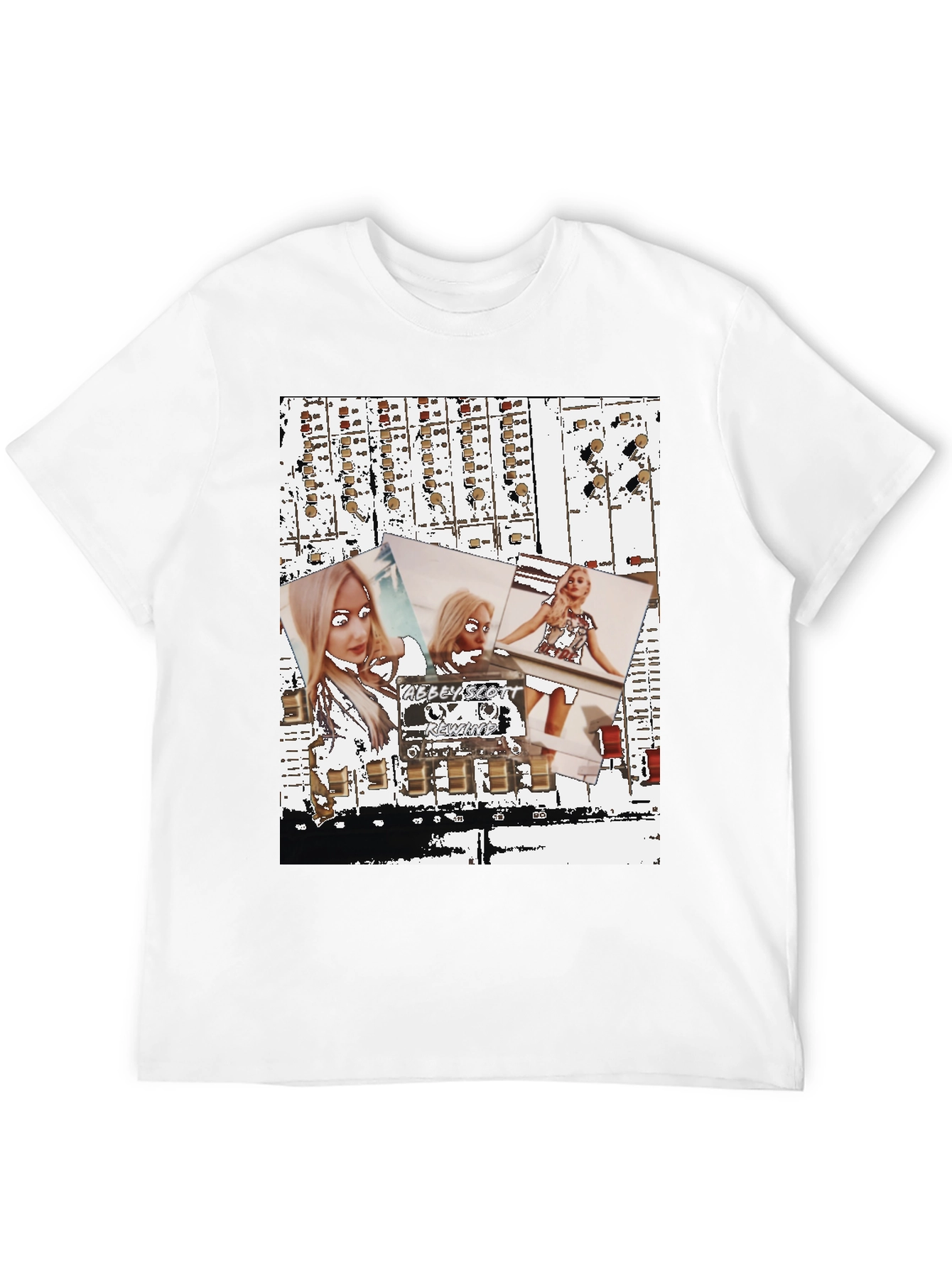 Black Abstract Abbey Scott Graphic Tee view 12