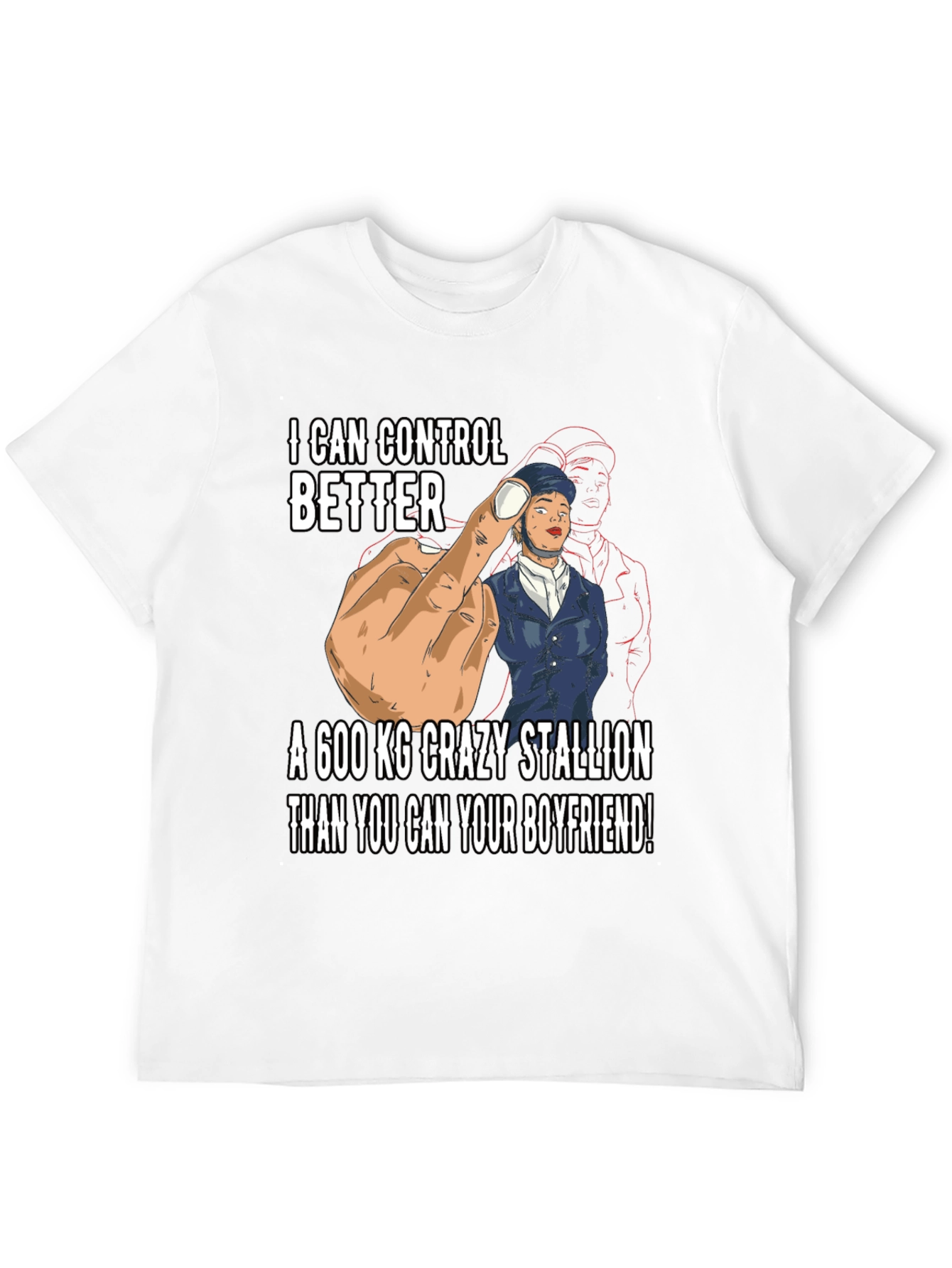 Black I Can Control Better Graphic T-Shirt view 12