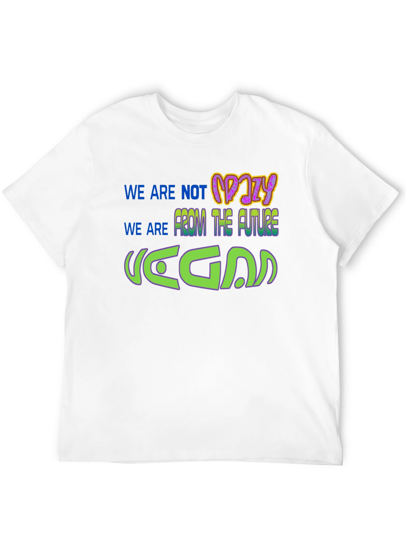 Black Vegan From The Future Graphic T-Shirt view 12