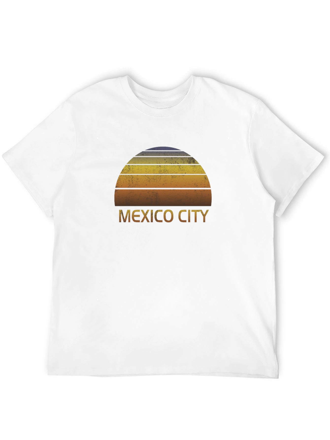 Black Mexico City Sunset Graphic Tee - Retro Style view 12