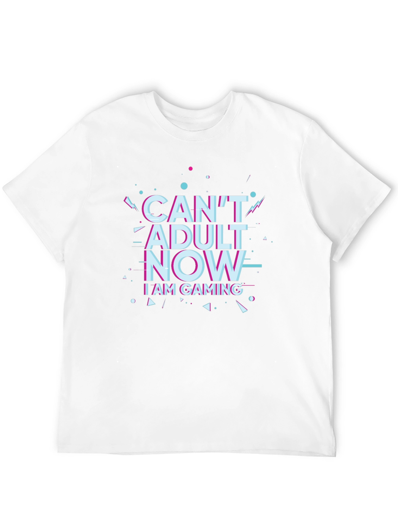 Can't Adult Now Gaming Black T-Shirt - 12