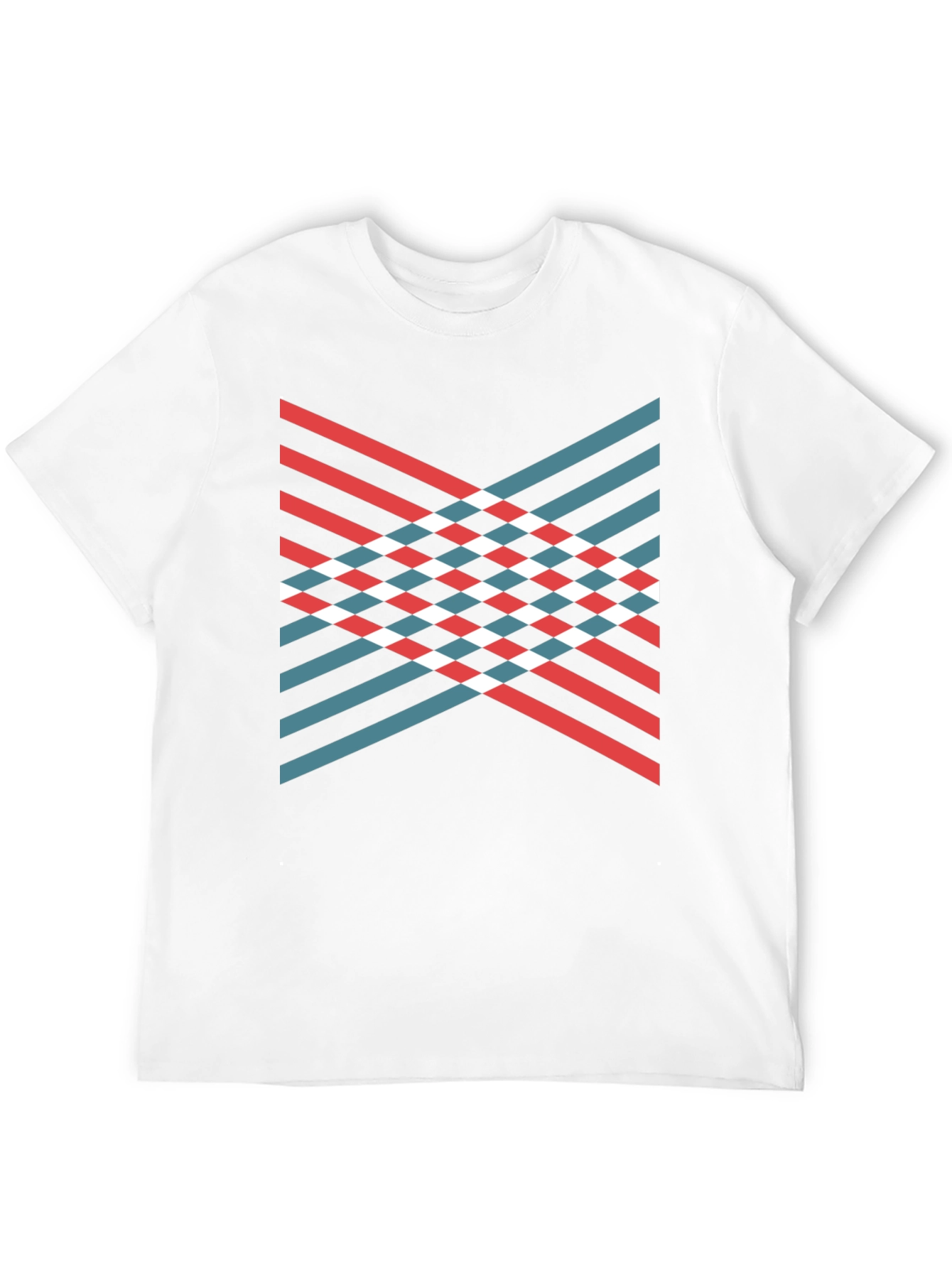 Black Modern Geometric Stripe T-Shirt view 12