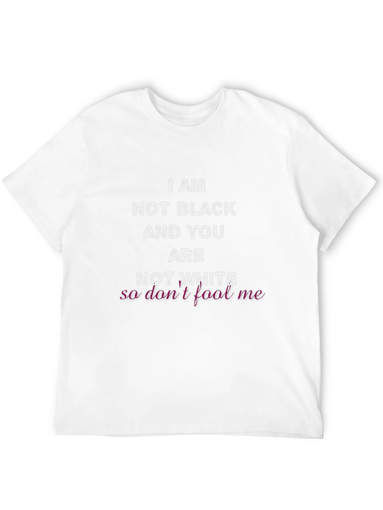 Black I Am Not Black T-Shirt view 12