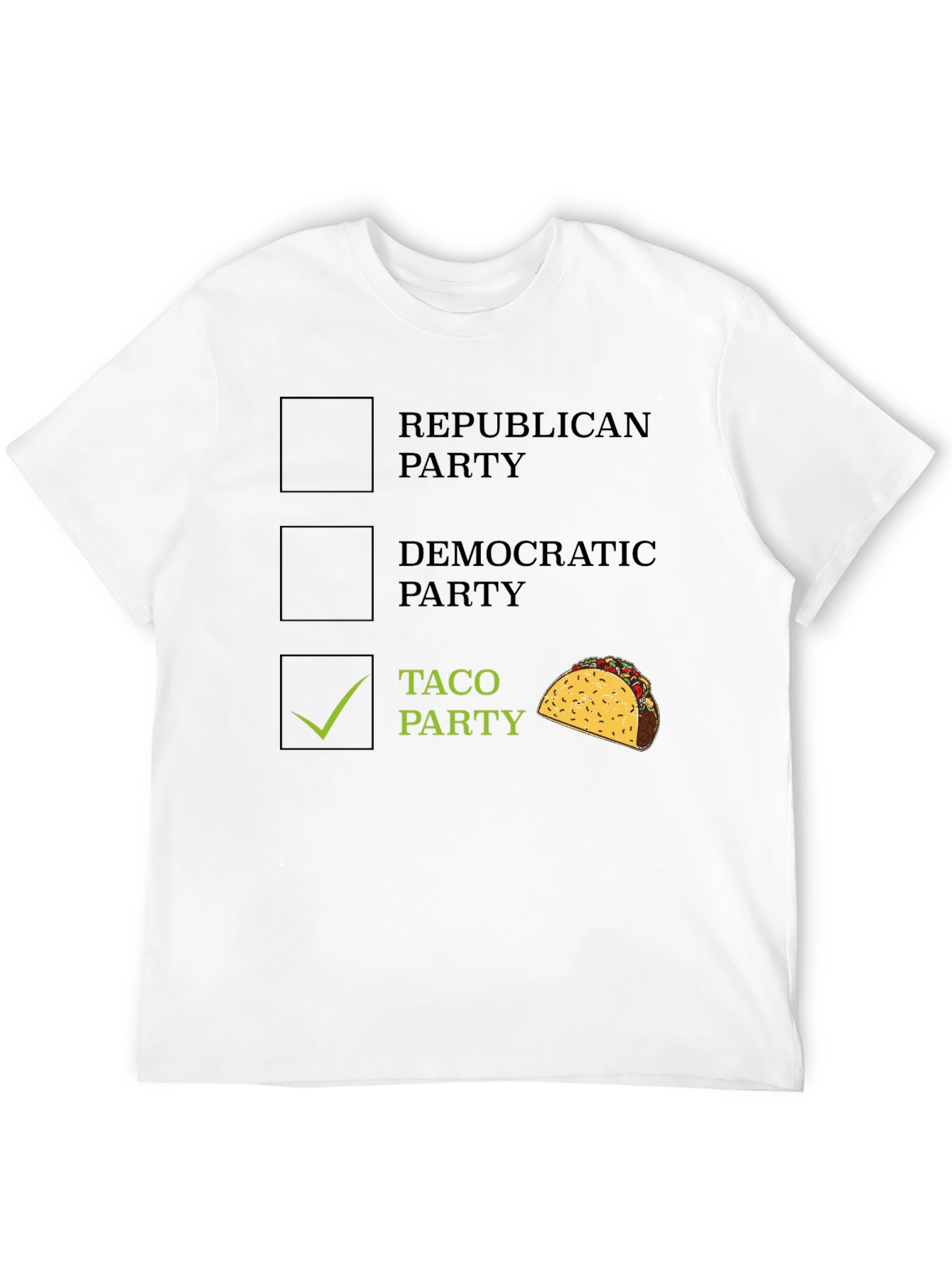 Black Taco Party Men's T-Shirt view 12