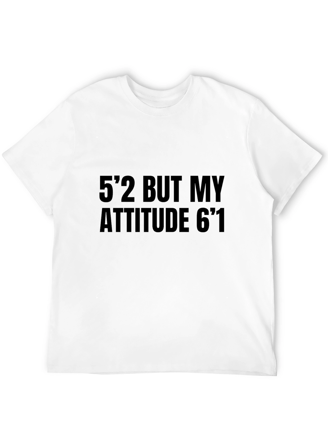 Black Funny Attitude Graphic T-Shirt view 12