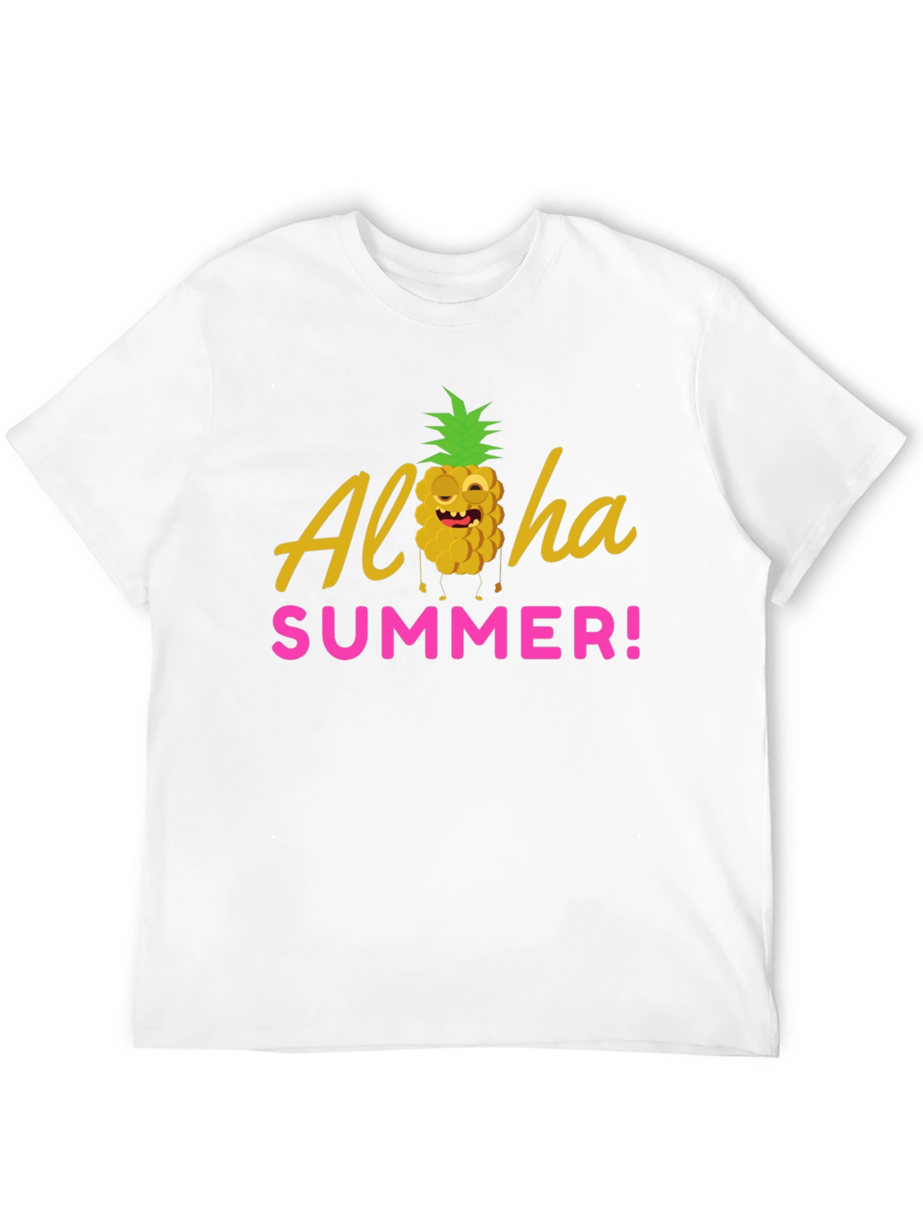 Black Aloha Summer Graphic T-Shirt - Black view 12